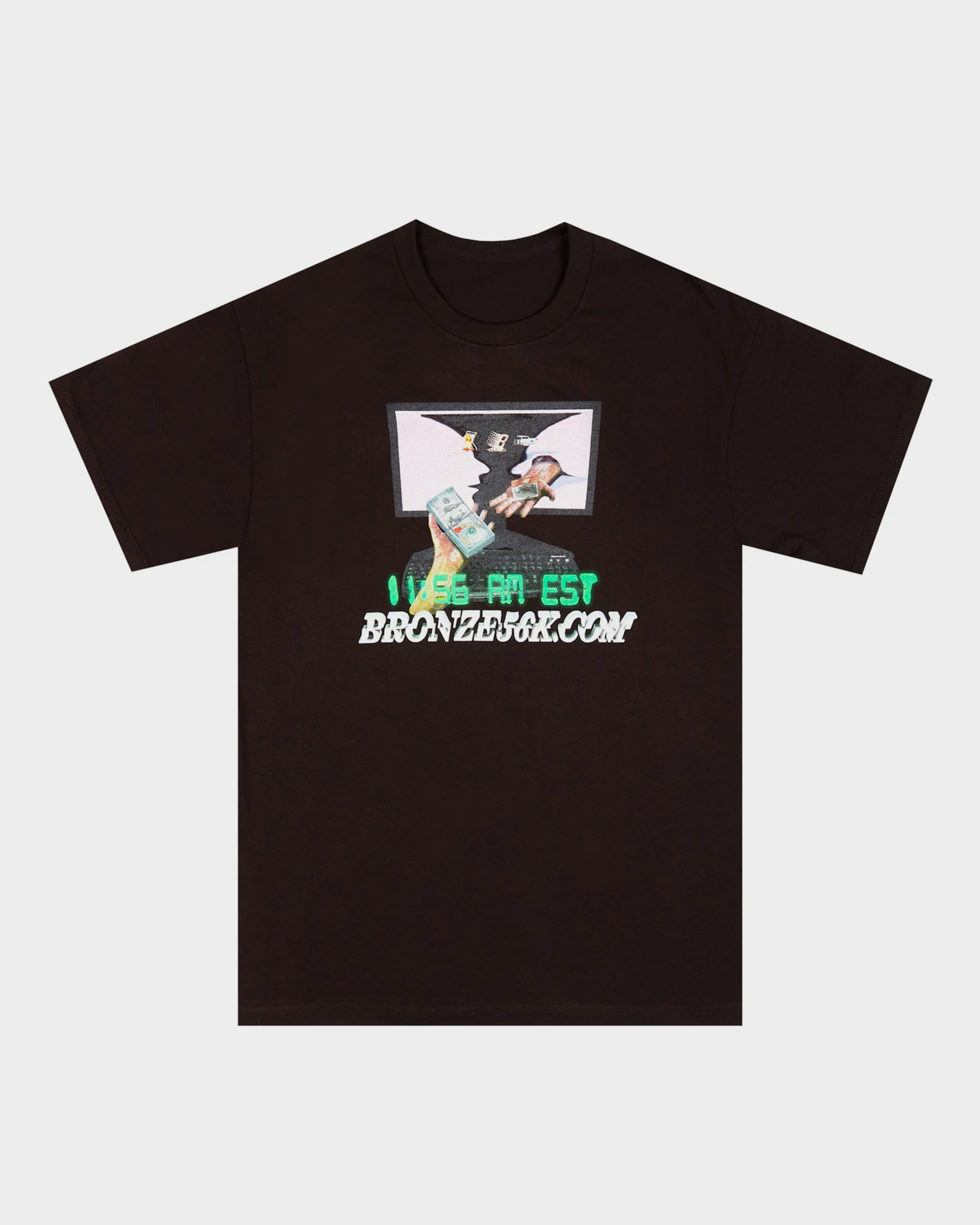 Bronze 11:56 AM Tee Black