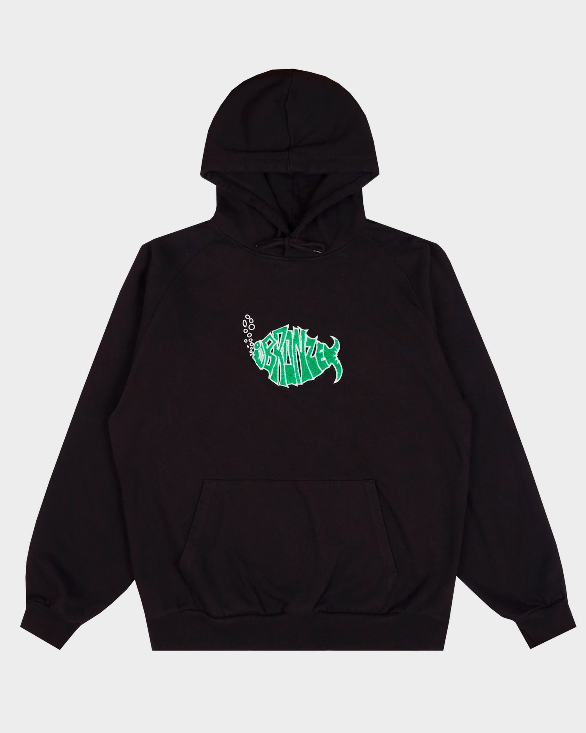 Bronze Fish Hoodie Black