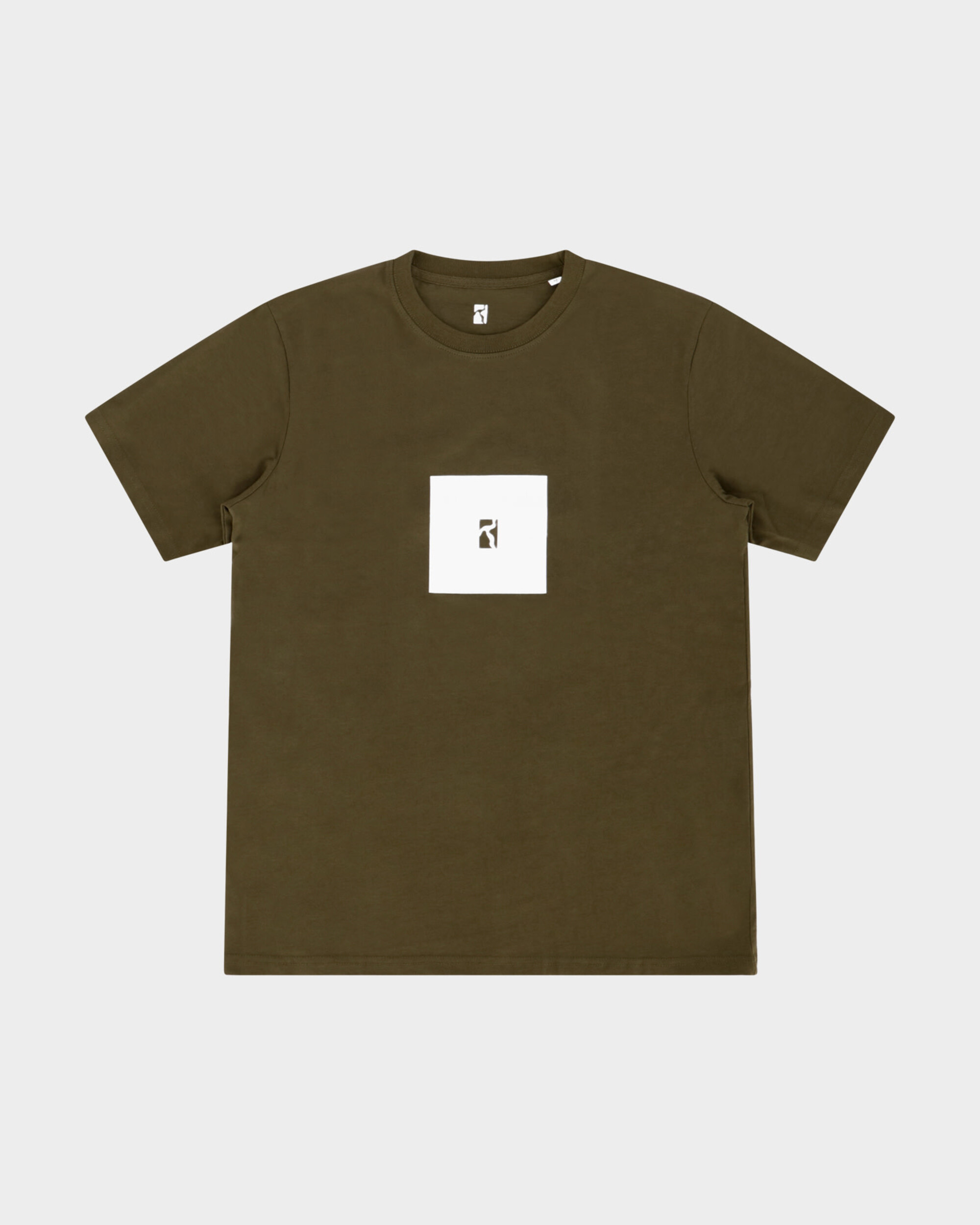 Poetic Collective Box T-Shirt Khaki/White