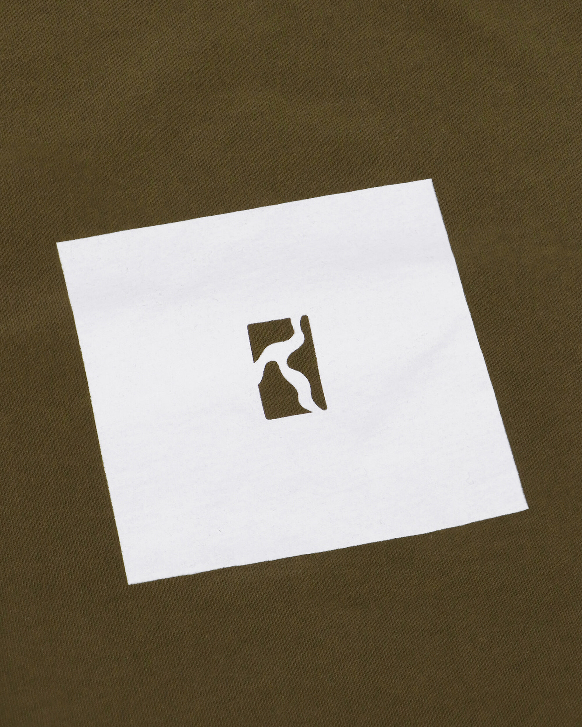 Poetic Collective Box T-Shirt Khaki/White