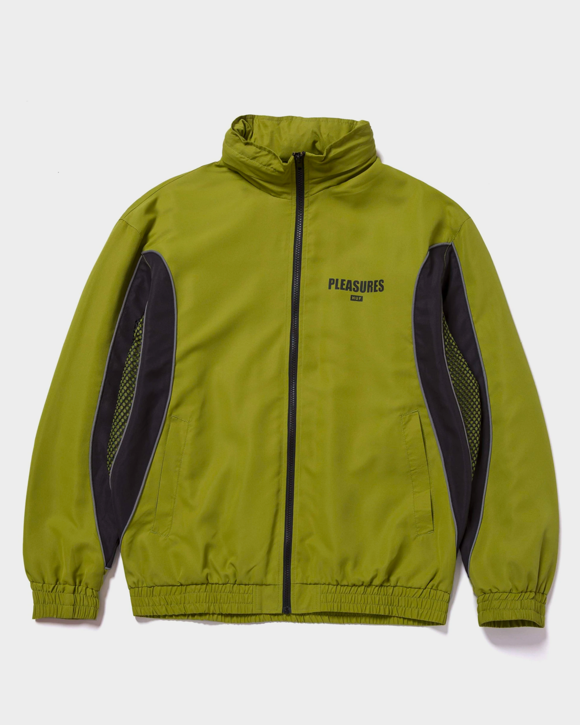 HUF X PLEASURES - DARTON TRACK JACKET - GREEN - Lockwood