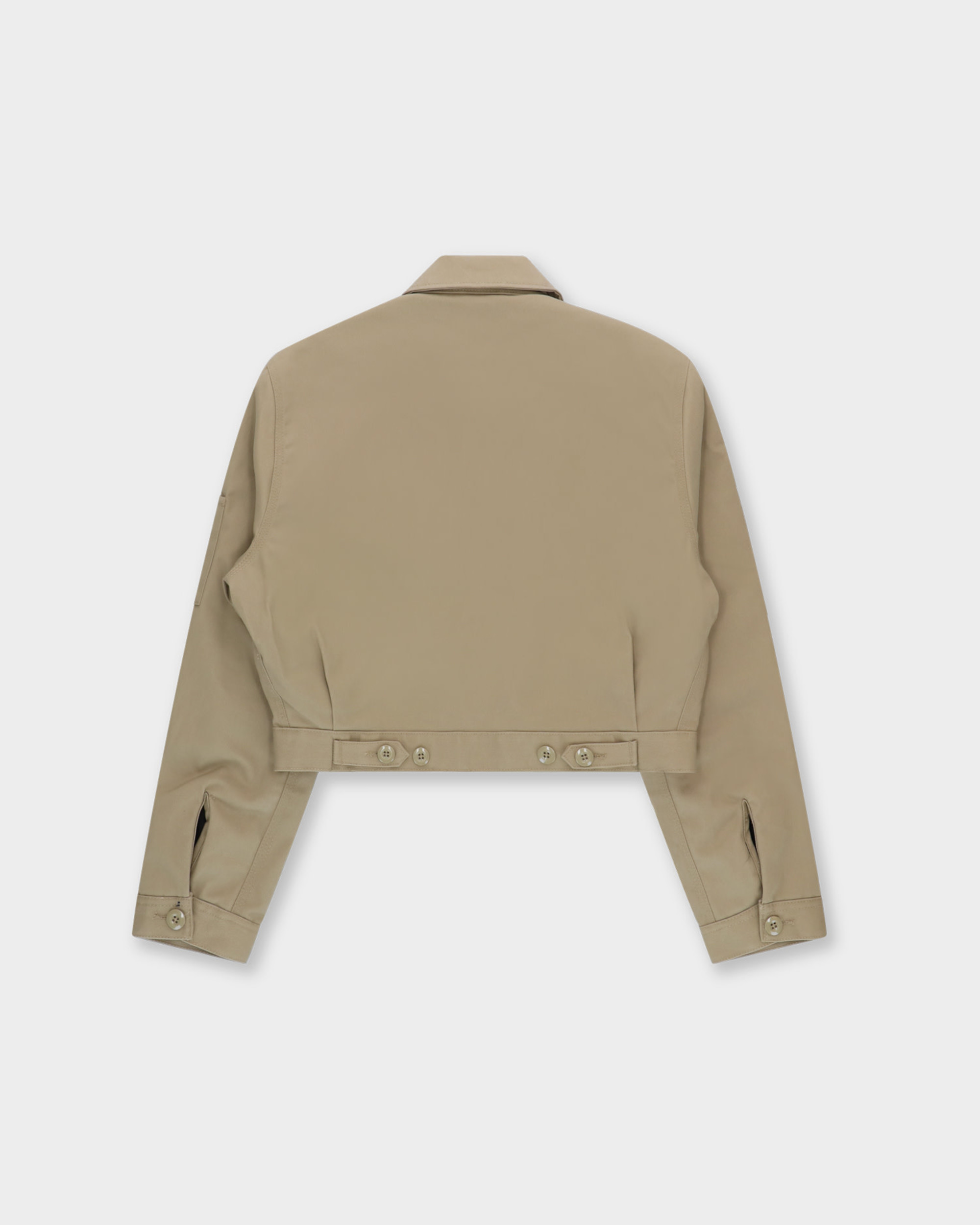 Dickies Lined Eisenhower Crop Jacket W Khaki