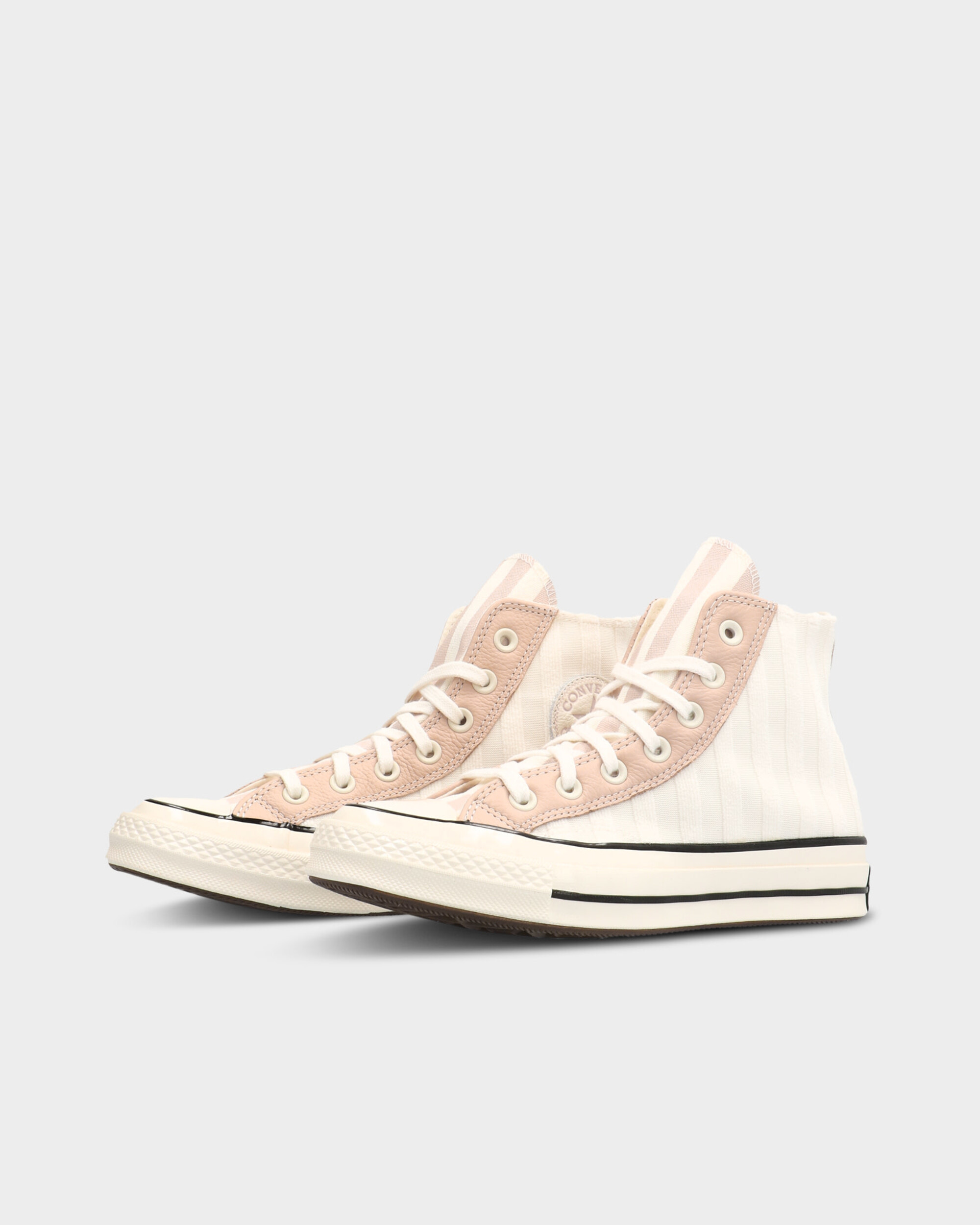 Converse Chuck 70 Striped Terry Cloth Egret/Pink Clay/Black