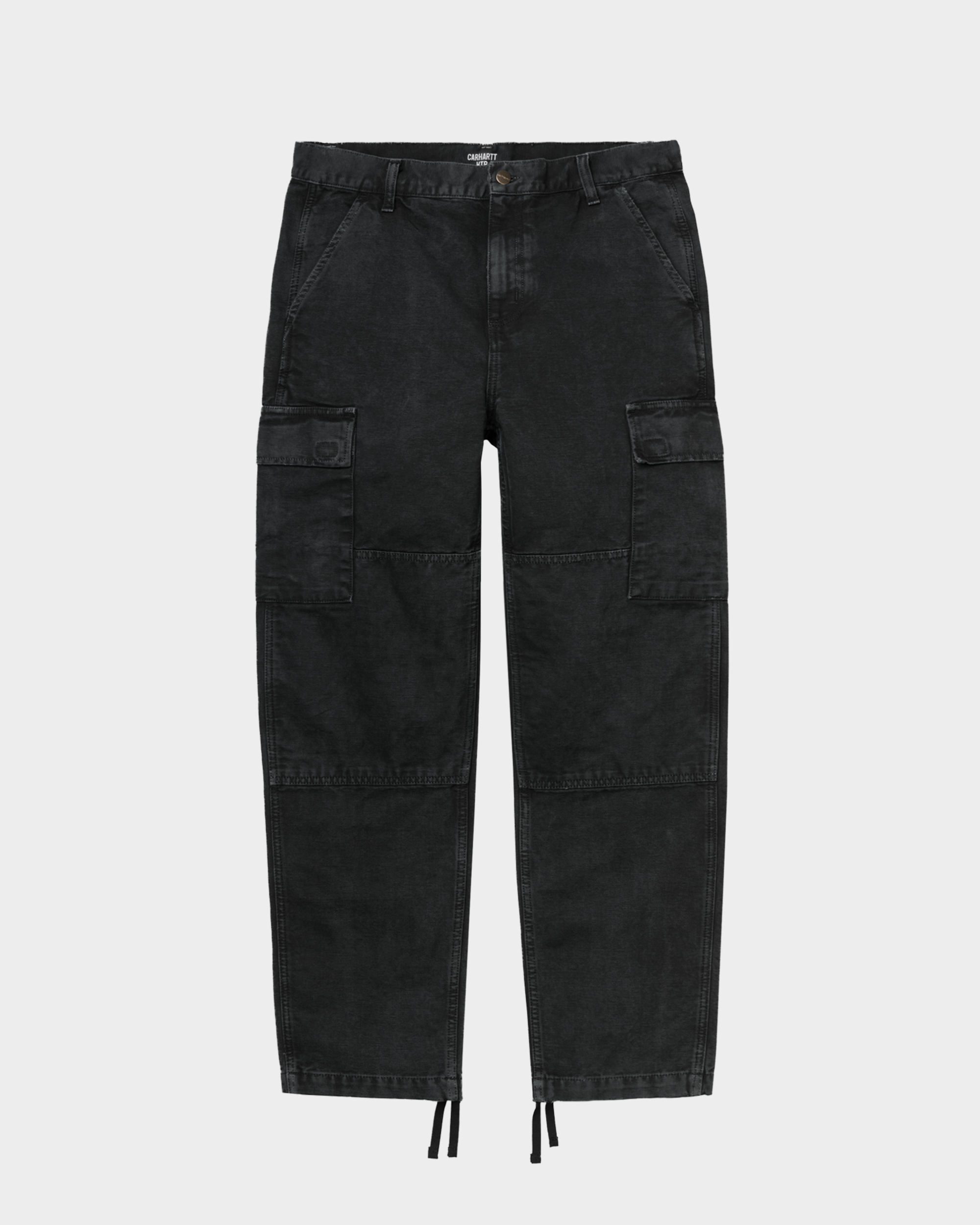 Carhartt Keyto Cargo Pant Black worn canvas