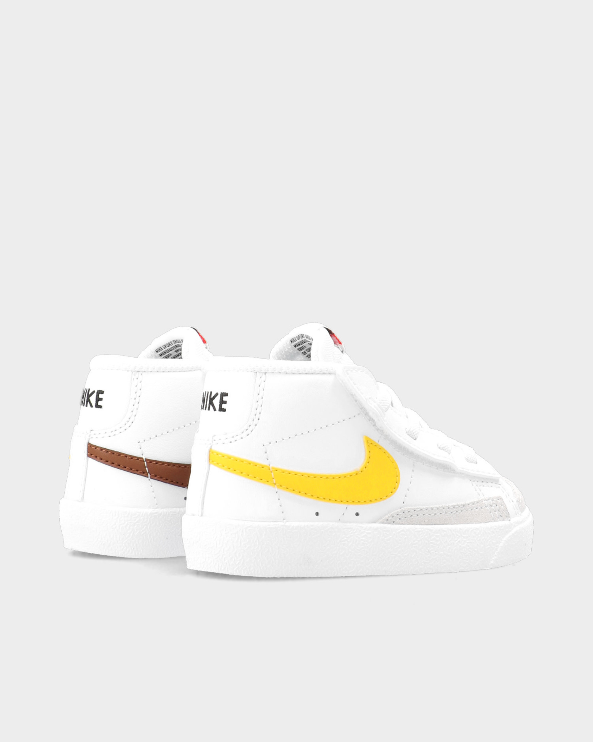 Nike Blazer Mid '77 (Toddler) White/Vivid Sulfur-Pecan