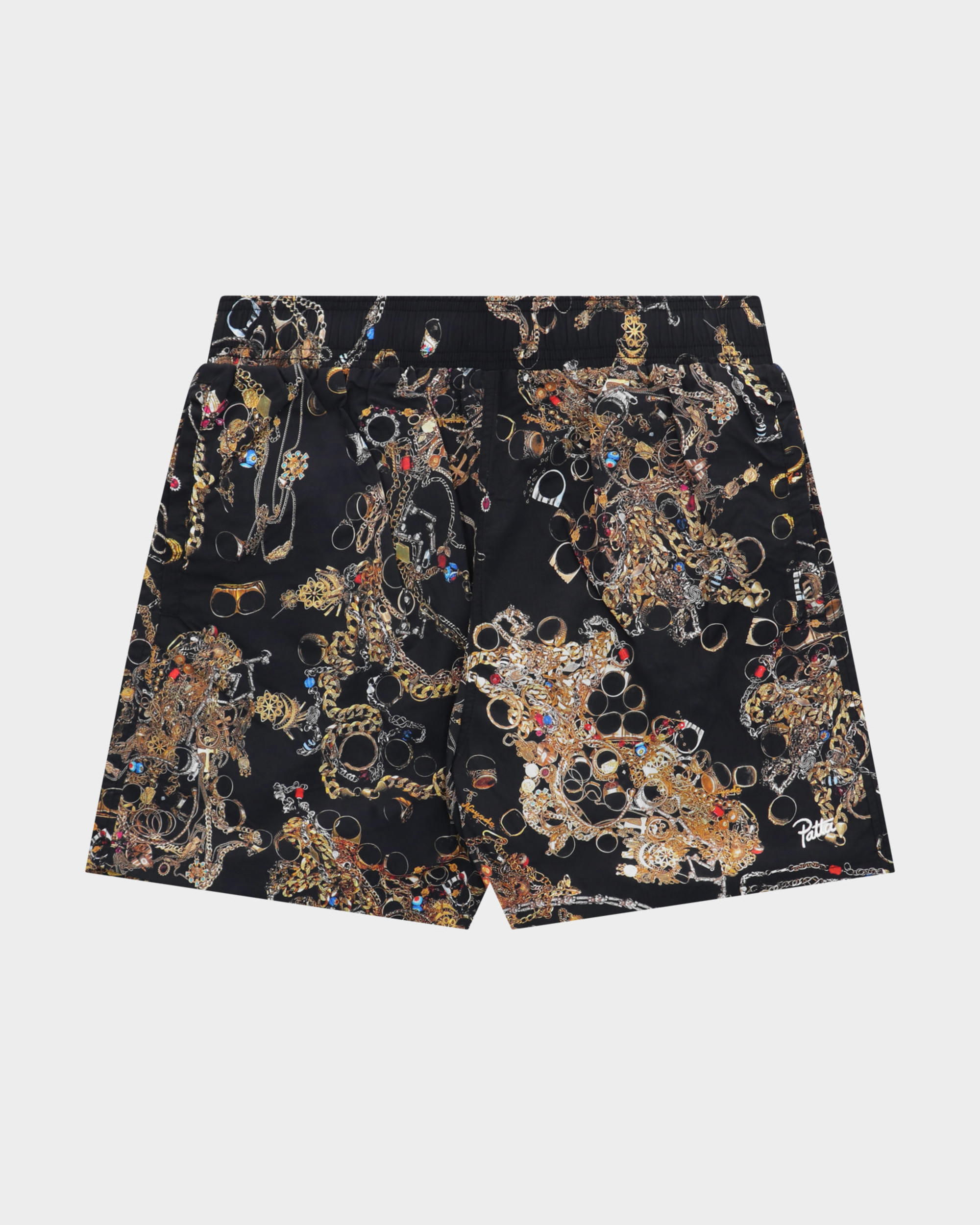 Patta Chain Shorts Black Chains Allover Print