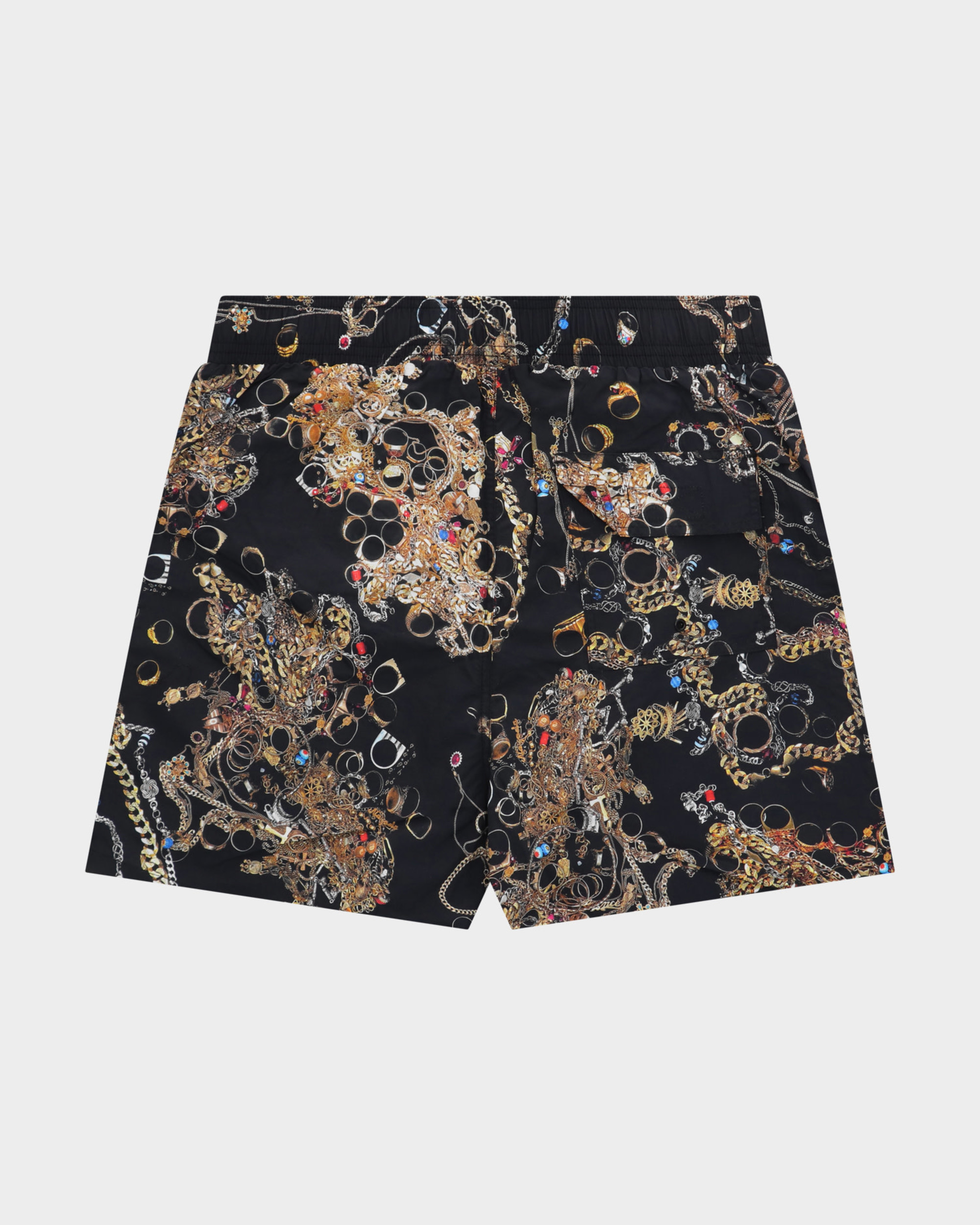 Patta Chain Shorts Black Chains Allover Print