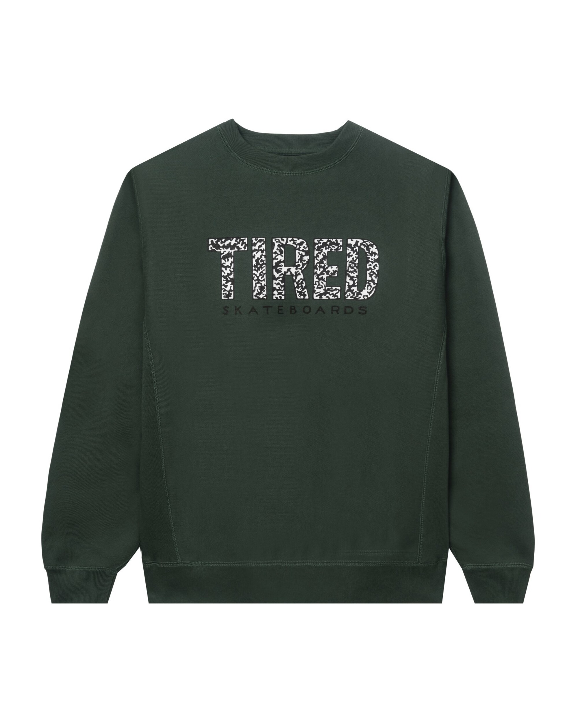 Tired Elephant Pattern Crewneck Green