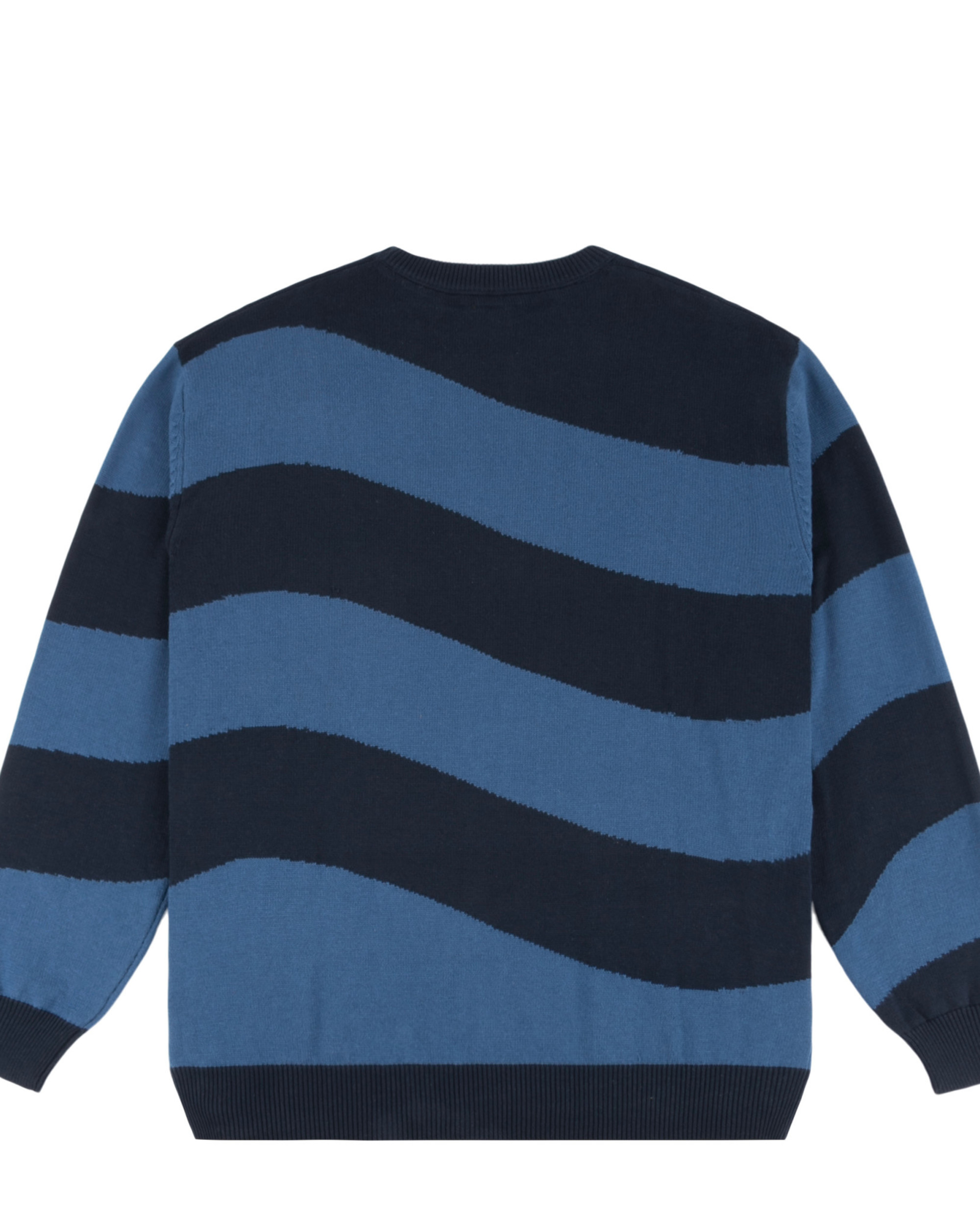 Dime Wave Striped Light Knit Navy