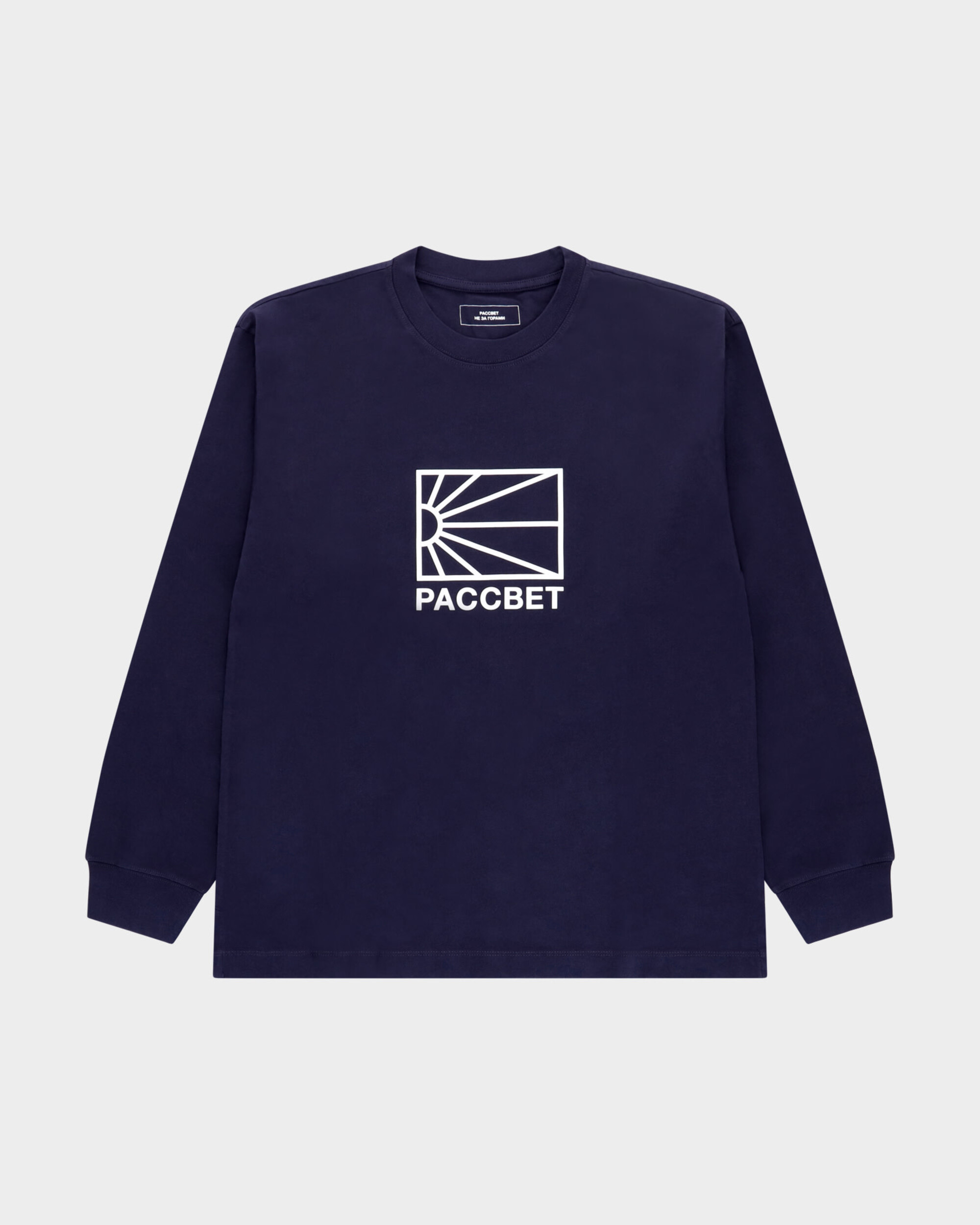 Paccbet Longsleeve Logo T-shirt Knit Navy