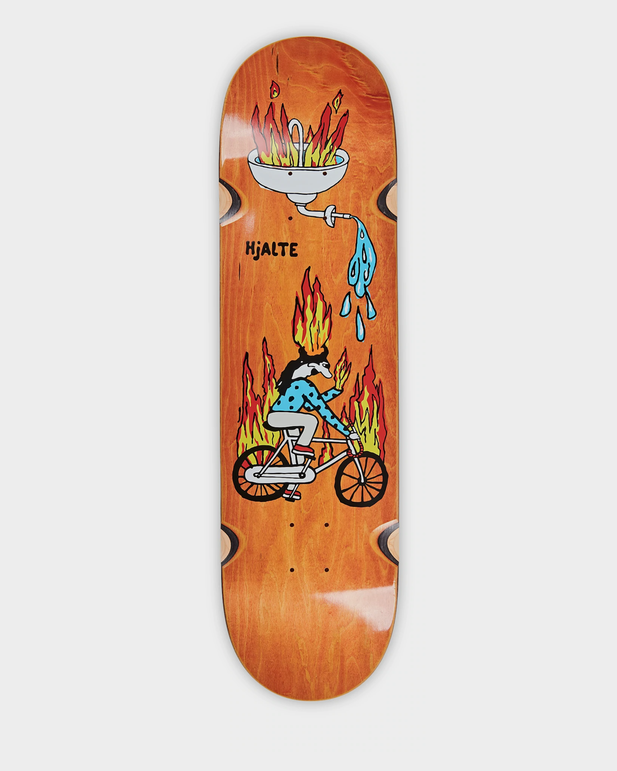 Polar Deck Hjalte Halberg Fire Ride Wheelwell Orange 8.25"