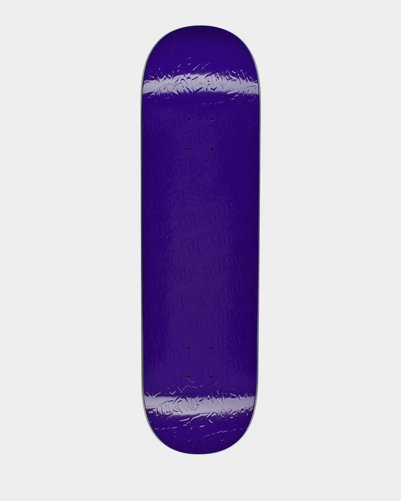 Fucking Awesome Fucking Awesome Stamp Embossed Purple Deck 8.18"