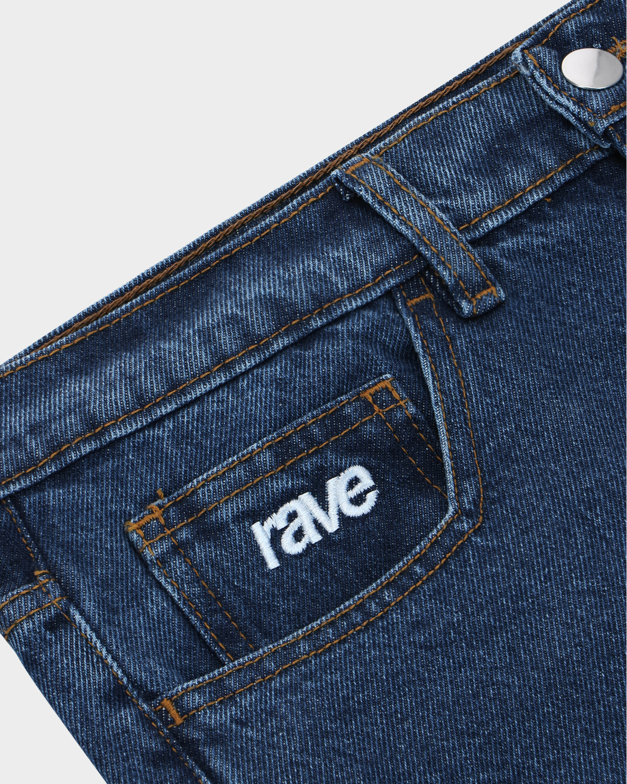 Rave Gros Denim Pant Blue Rinsed