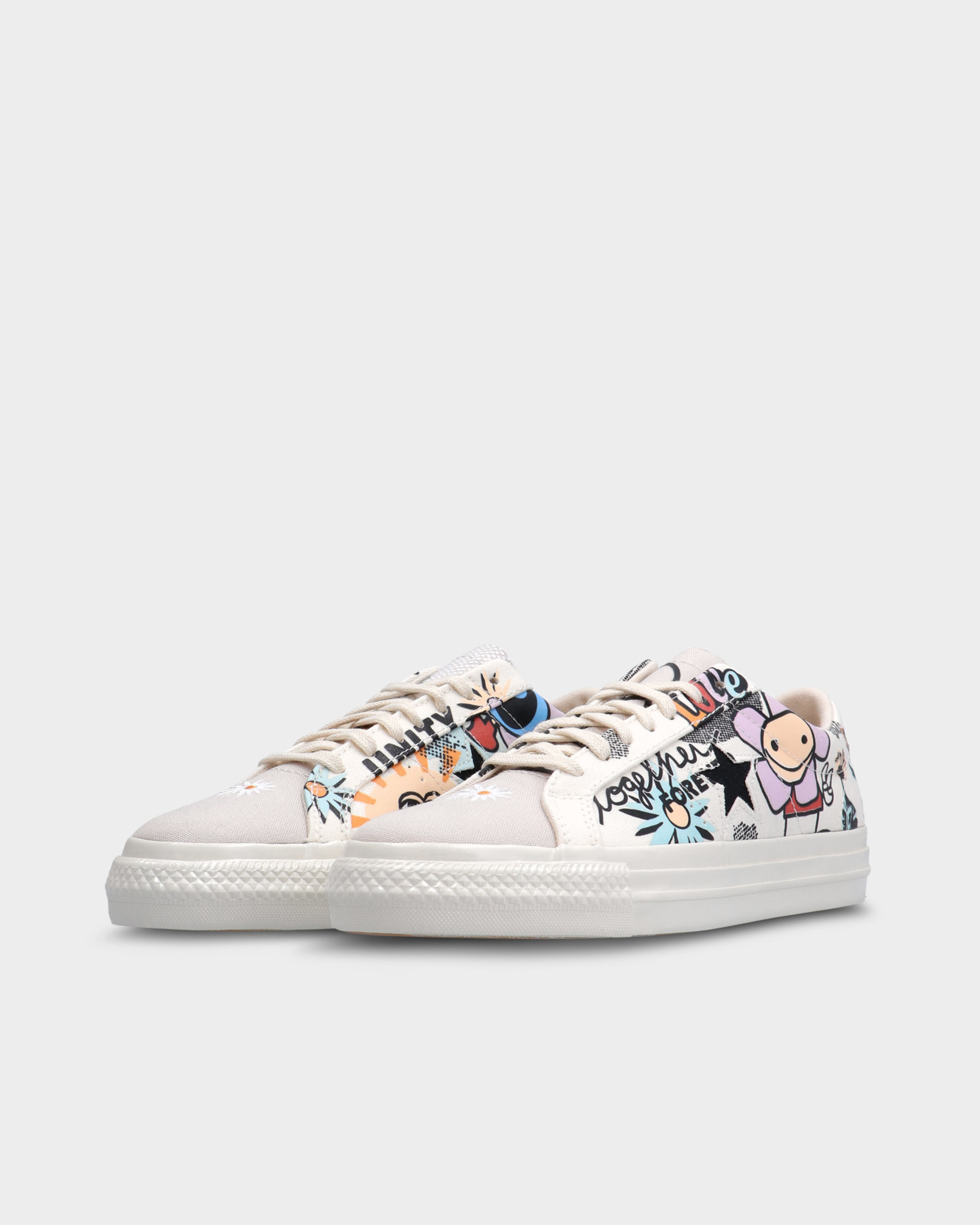 Converse One Star OX Egret/Multi/Black