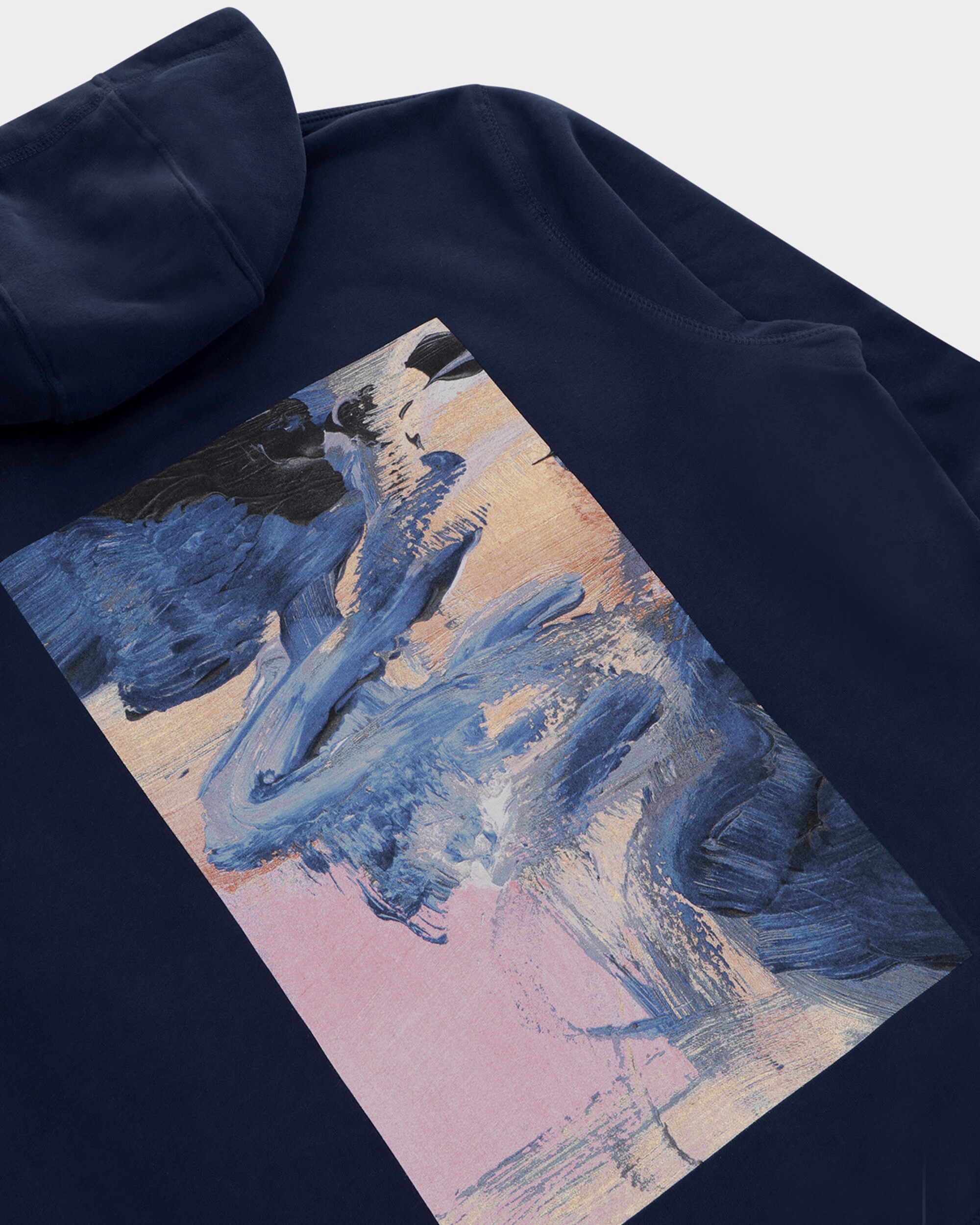 Poetic Collective Painting Hoodie Navy