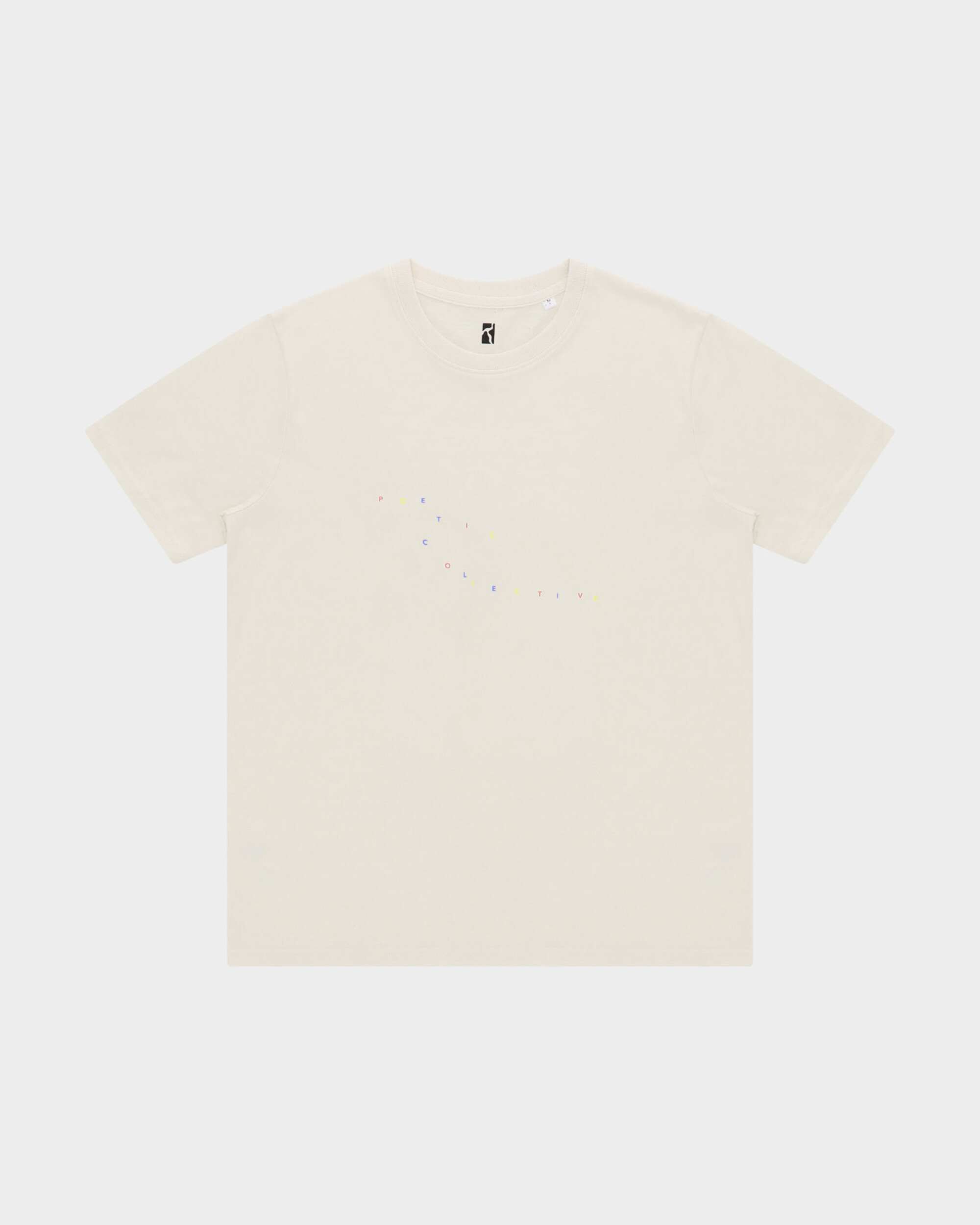 Poetic Collective Logo T-Shirt Natural White