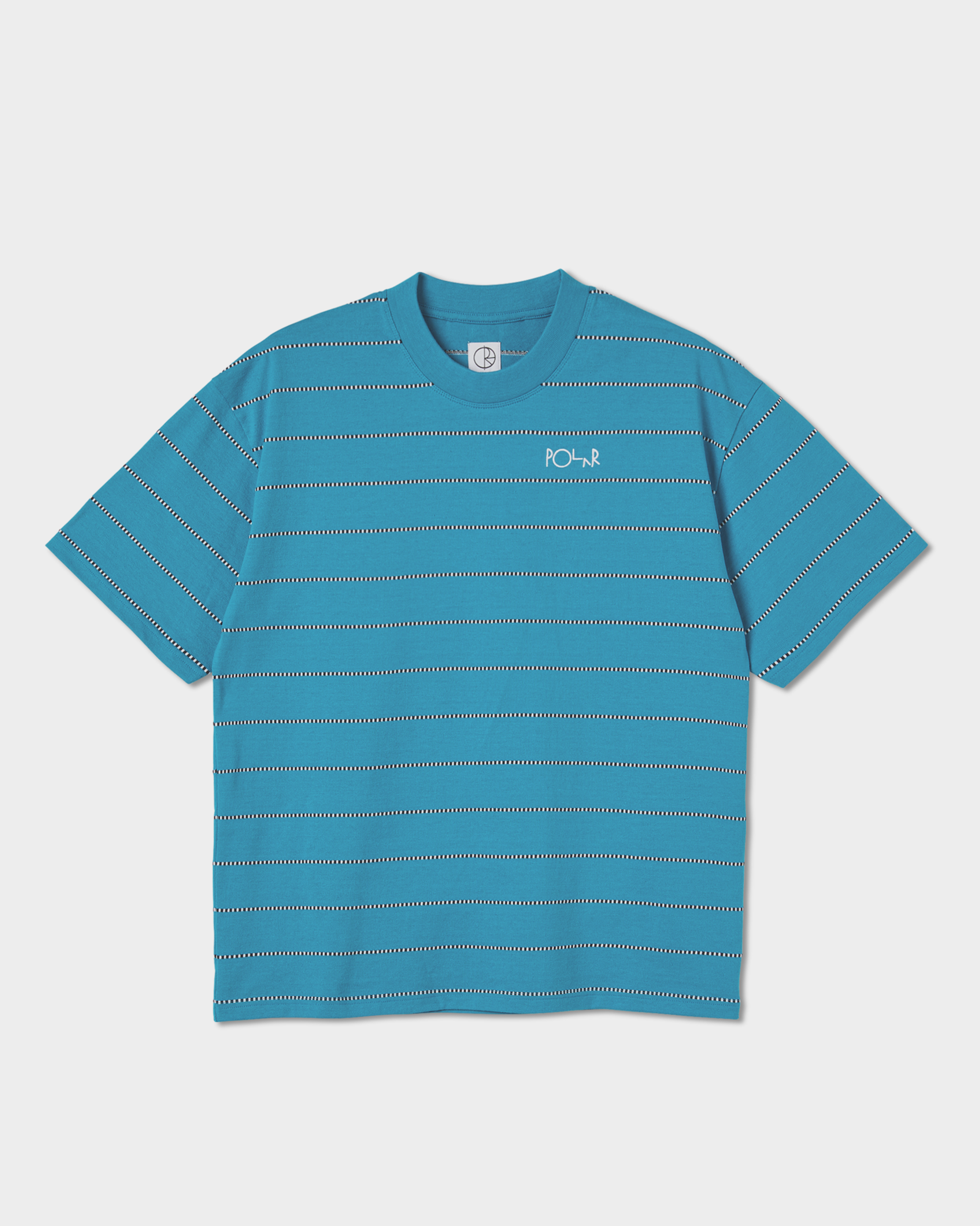 Polar Checkered Surf Tee Turquoise