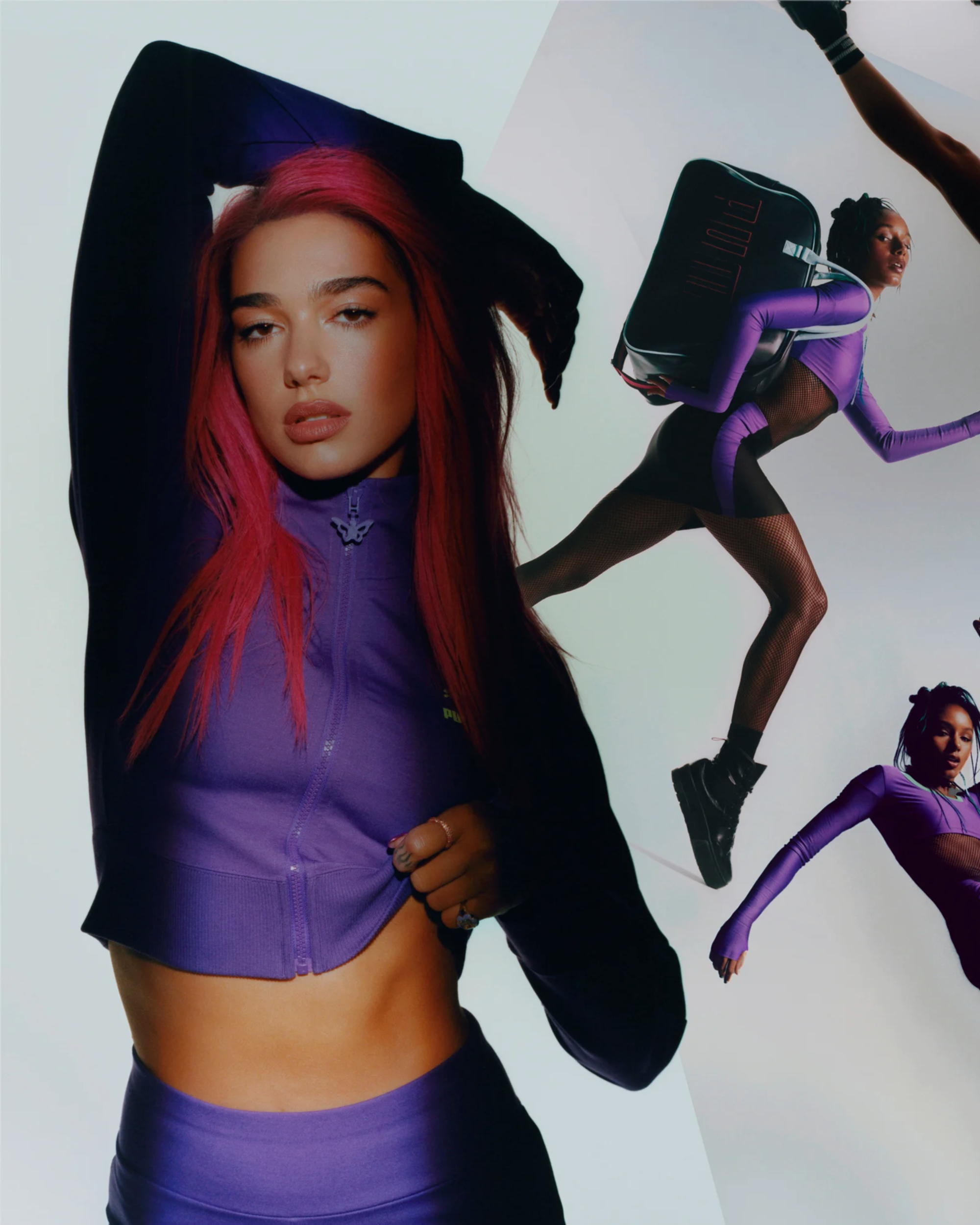 Puma x Dua Lipa T7 Jacket Royal Purple/Black