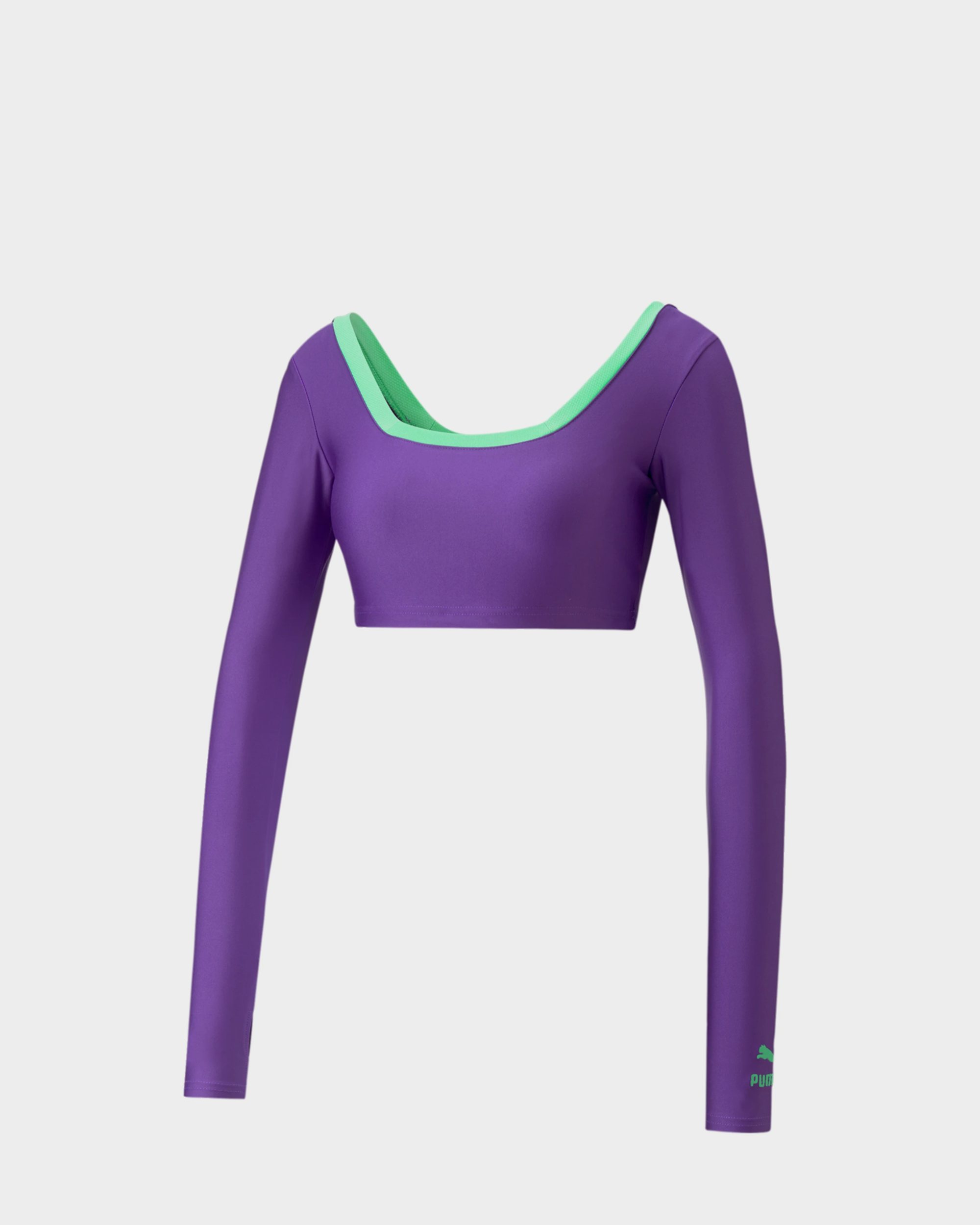 Puma x Dua Lipa Longsleeve Cropped Tee Royal Purple