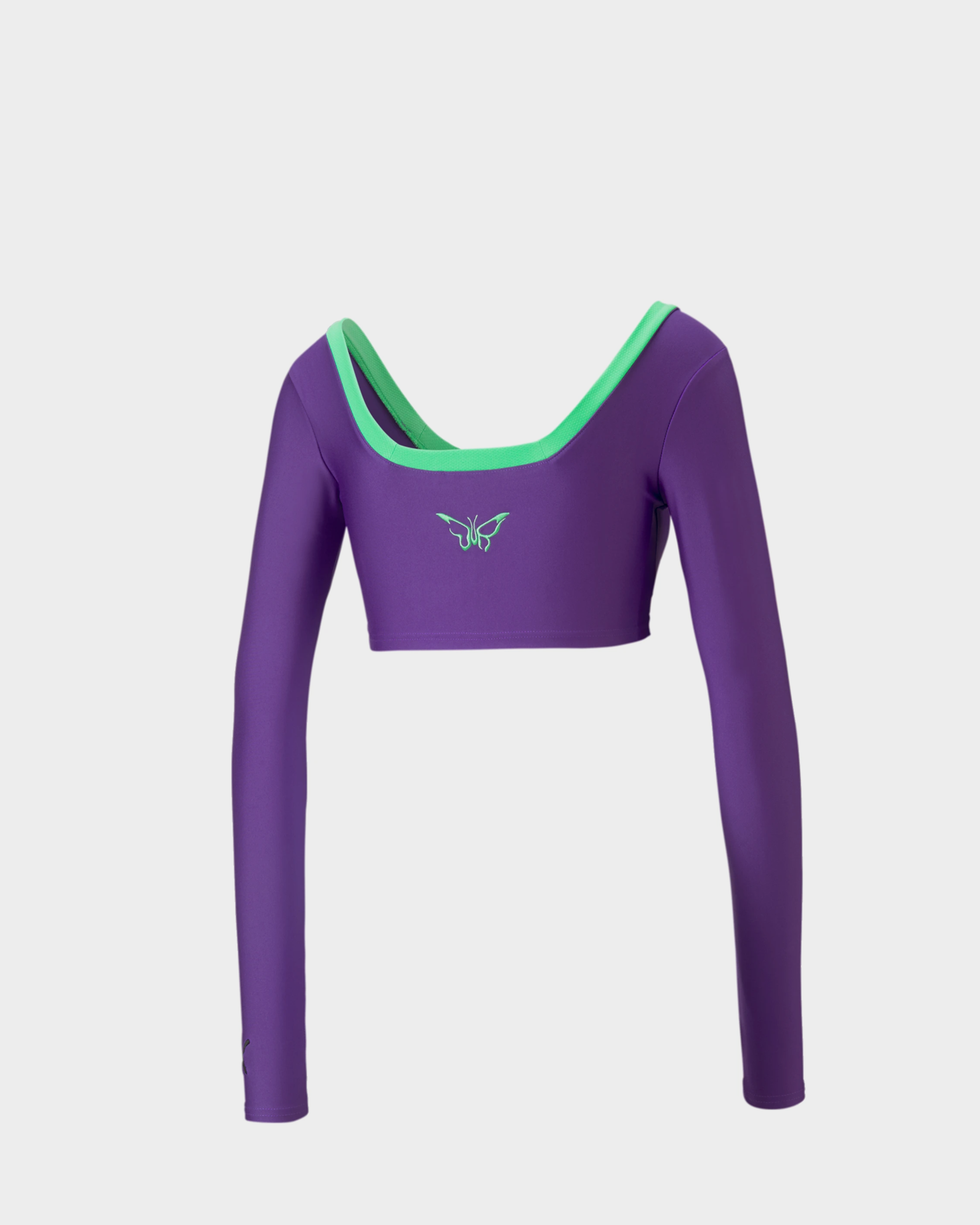 Puma x Dua Lipa Long Sleeve Cropped Tee Royal Purple