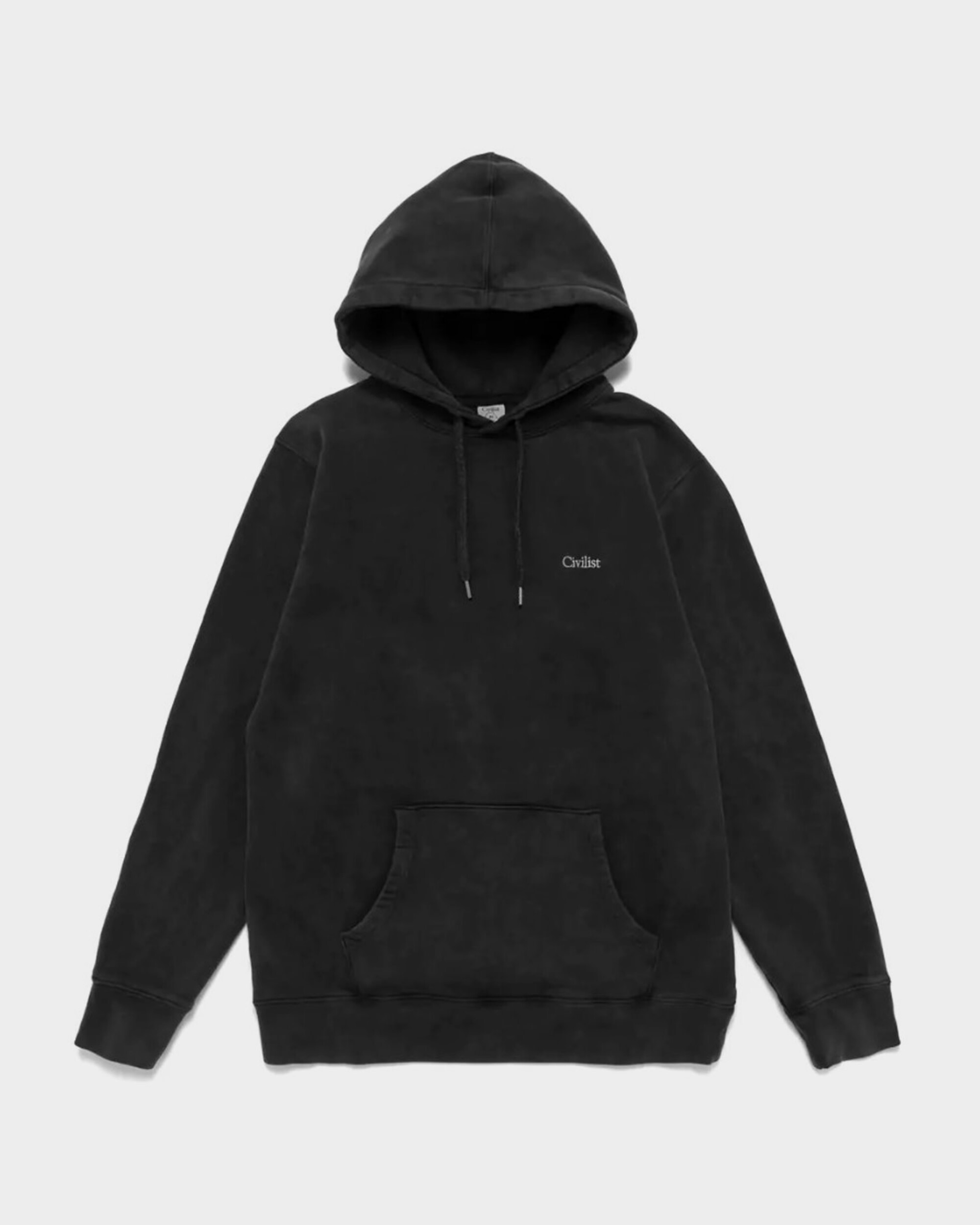 Civilist Mini Logo Hood Pigment Dyed Black