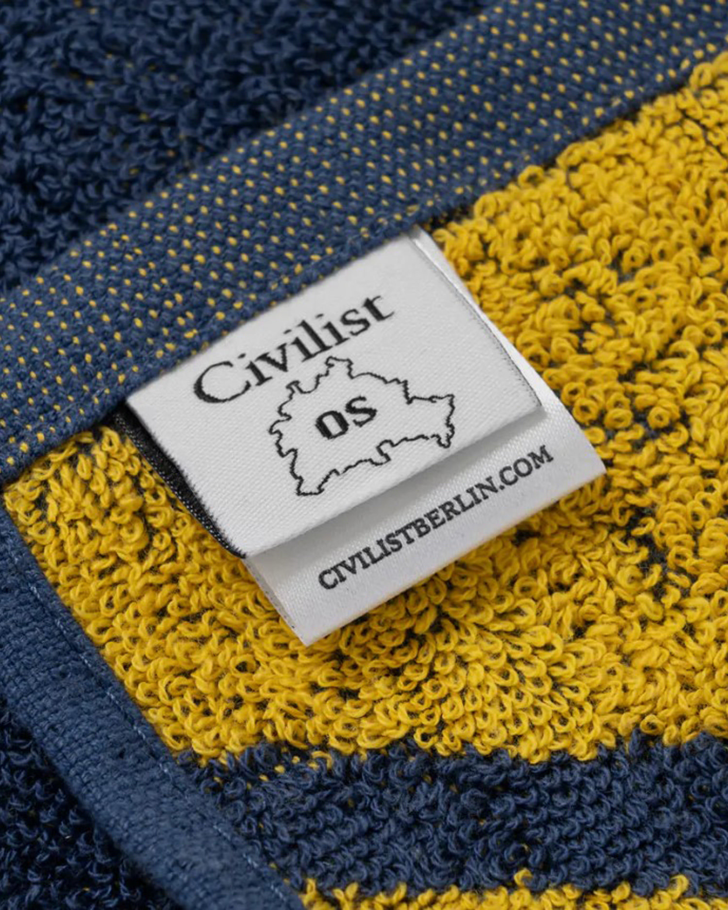 Civilist Smiler Beach Towel Blue/Yellow OS