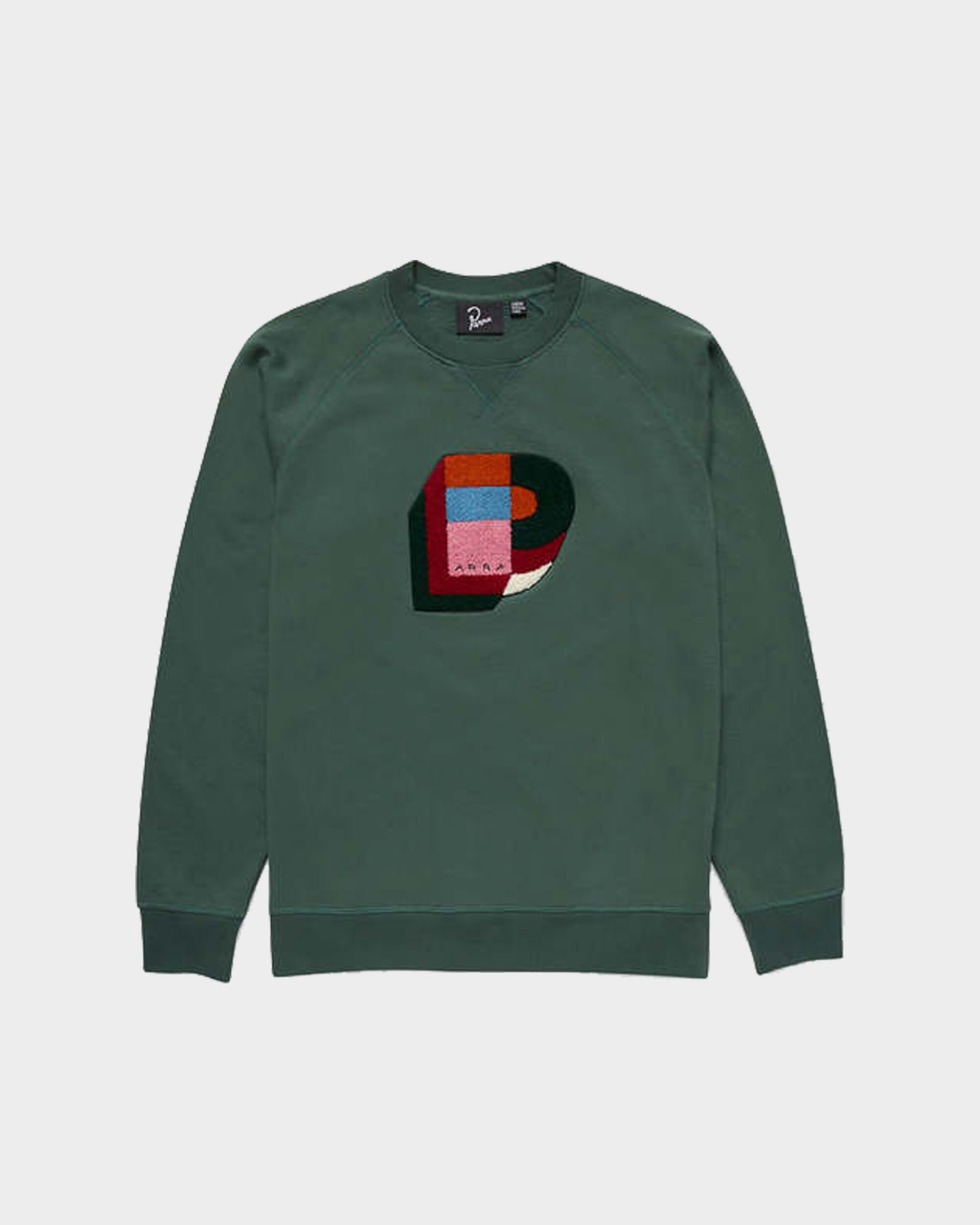 Parra Building Blok Logo Crew Neck Sweatshirt Green