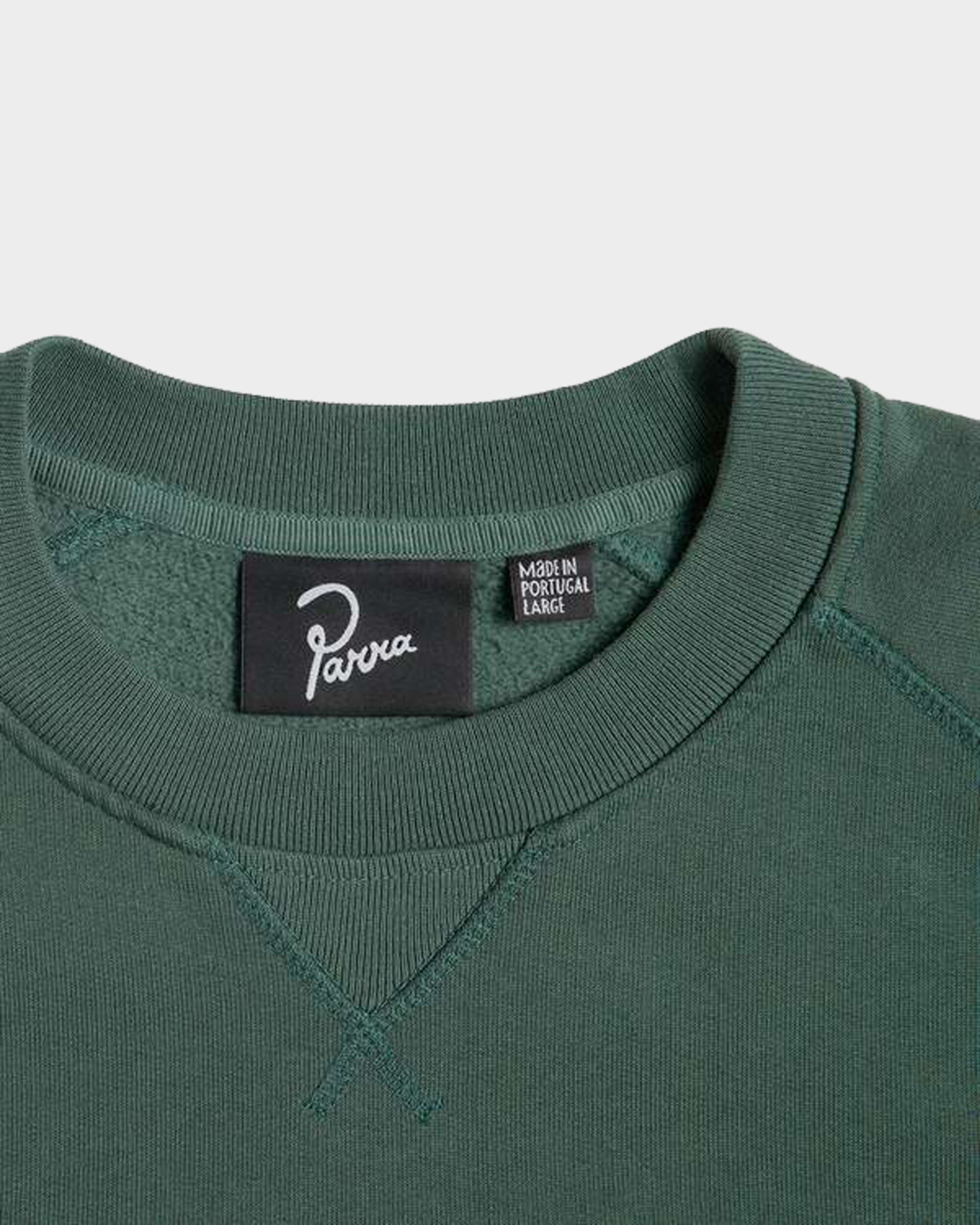 Parra Building Blok Logo Crew Neck Sweatshirt Green