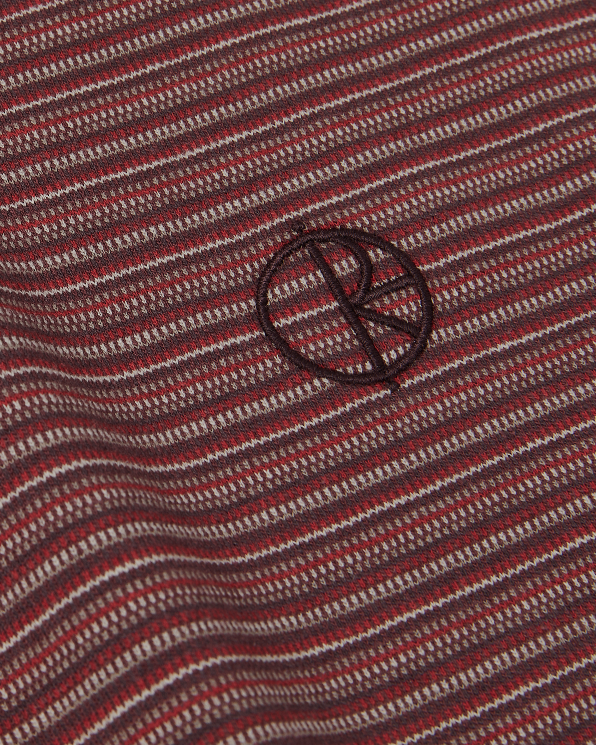 Polar Dizzy Stripe Tee Bordeaux