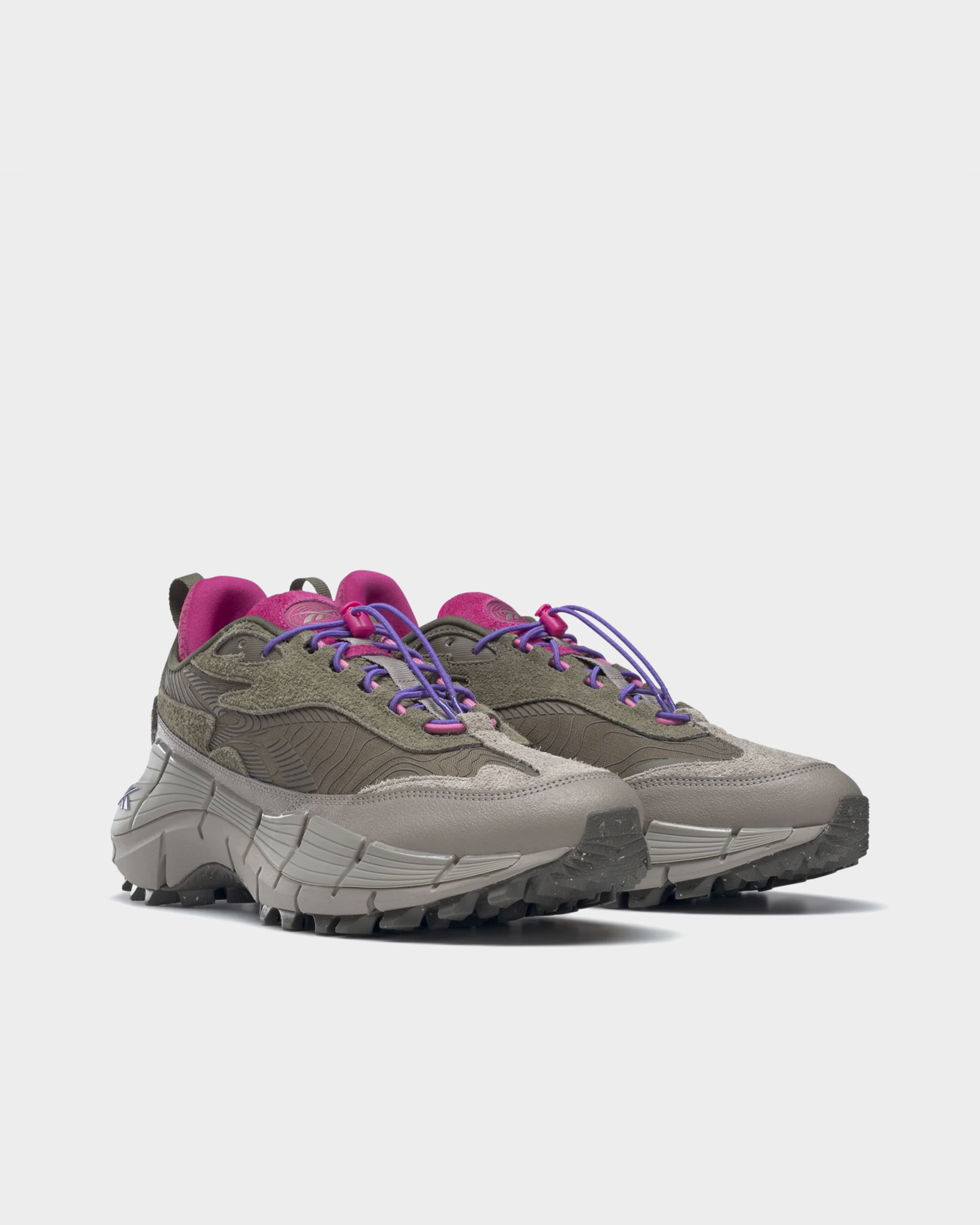 Reebok Zig Kinetica 2.5 Edge Army Green / Boulder Gray / Semi Proud Pink