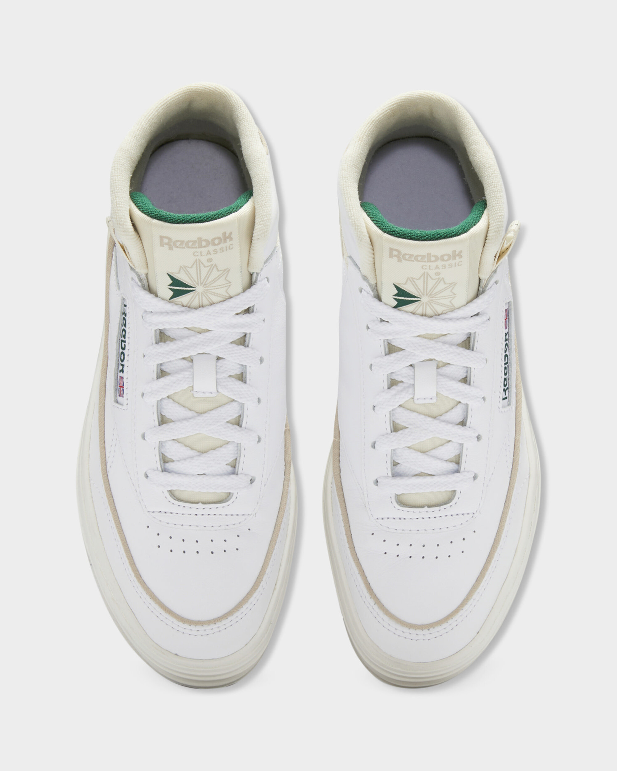 Reebok Club C Geo Mid Cloud White/Chalk/Dark Green