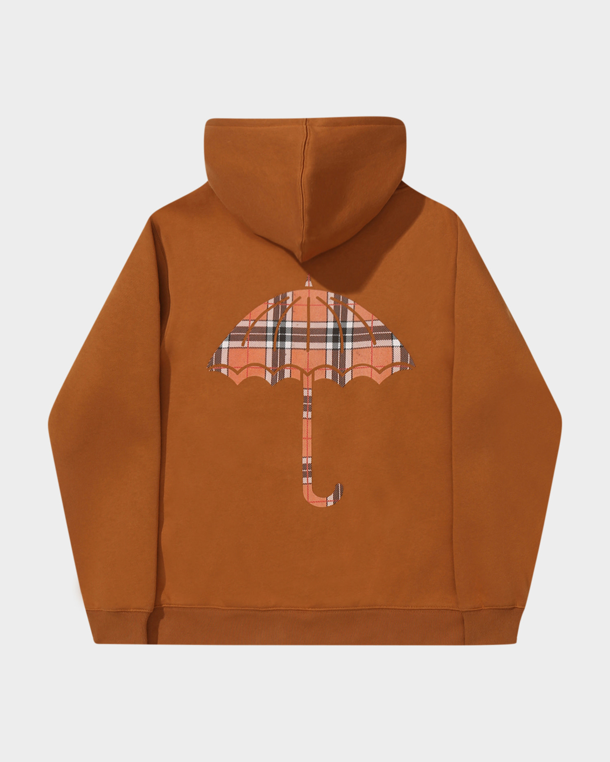 Hélas Plaid Hoodie Brown