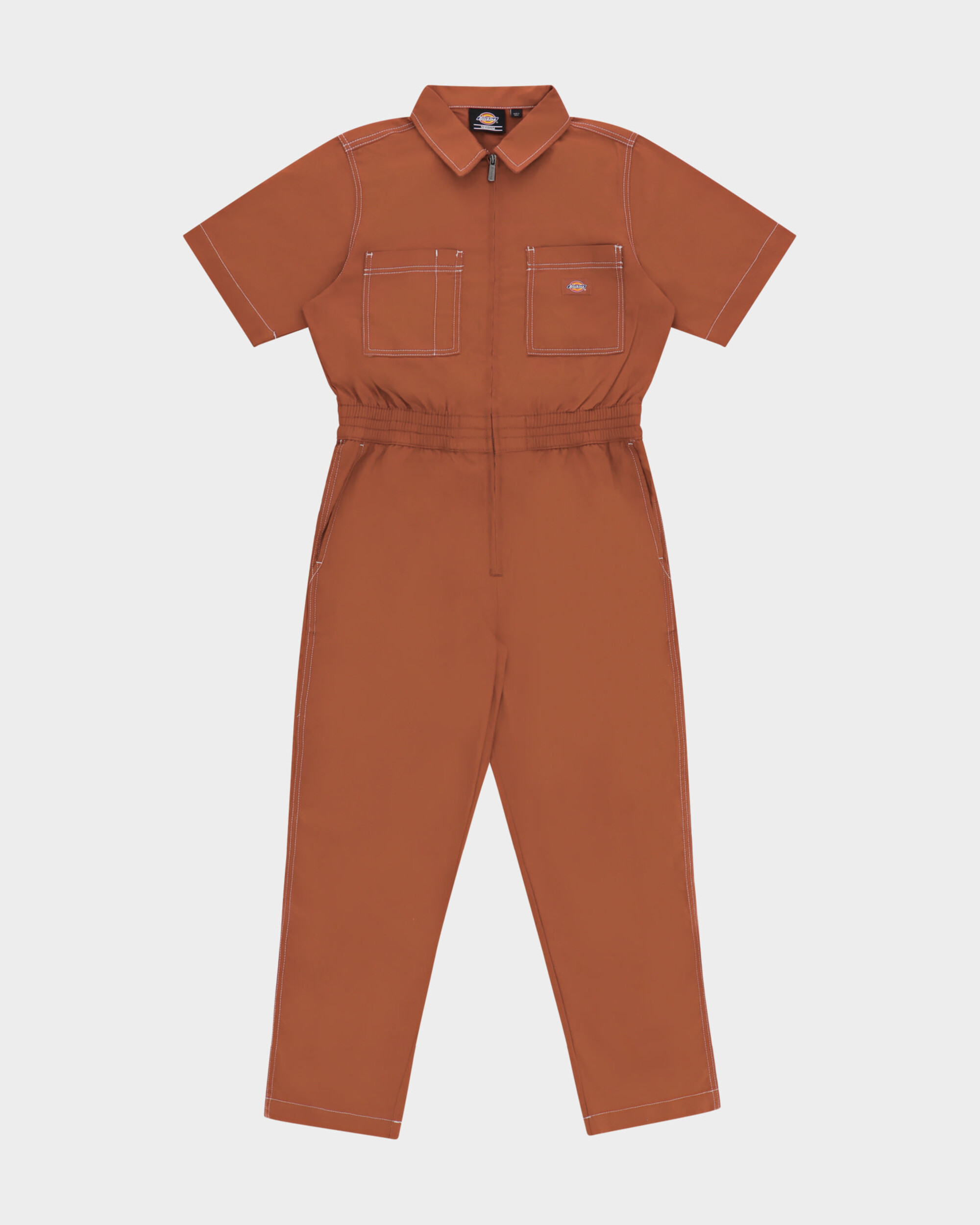 Dickies Women's Florala Coveralls Gingerbread Brown