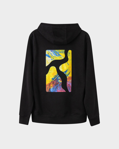 Poetic Collective Poetic Collective Logo Cut Out Hoodie Black