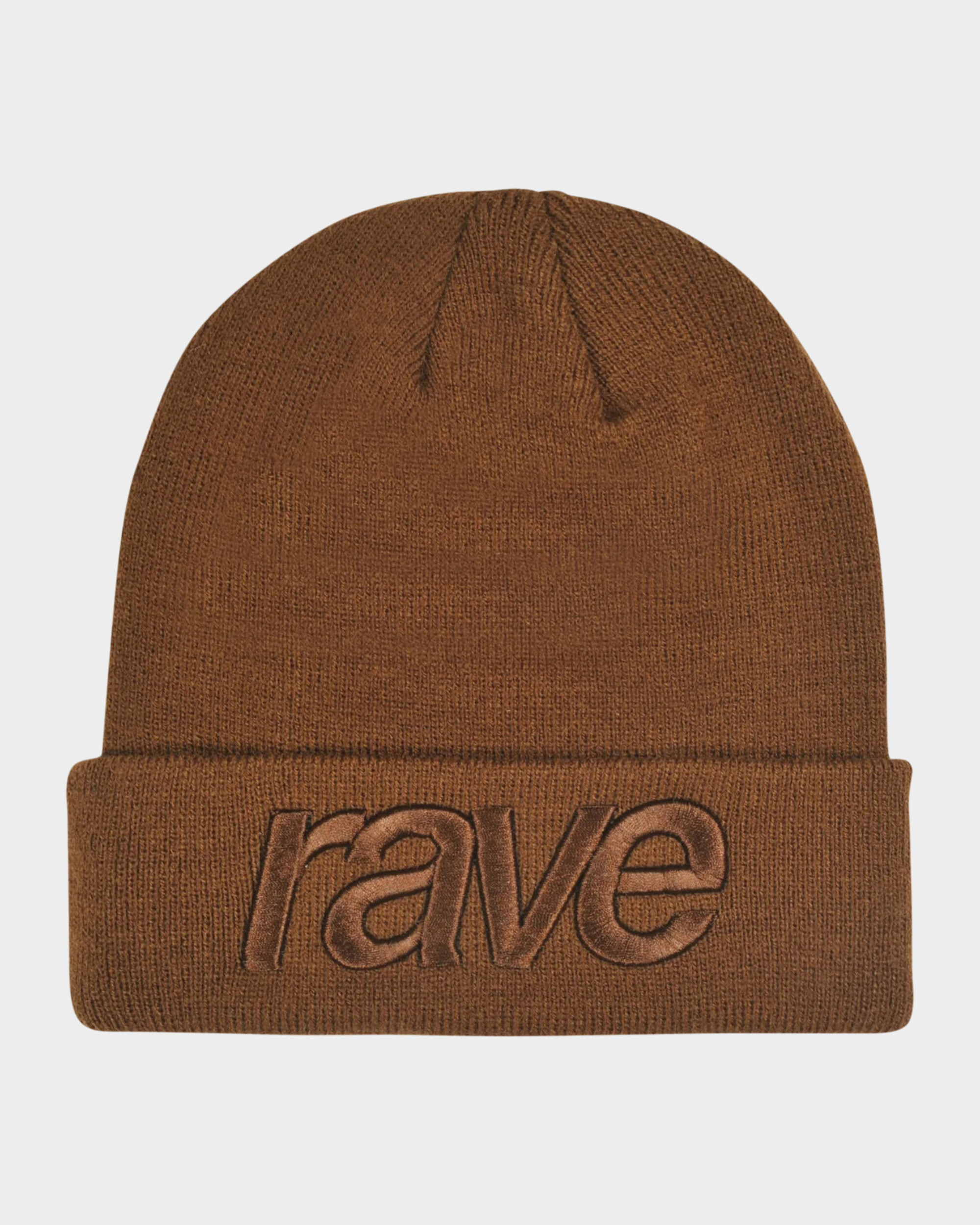 Rave Core Logo Beanie Light Brown