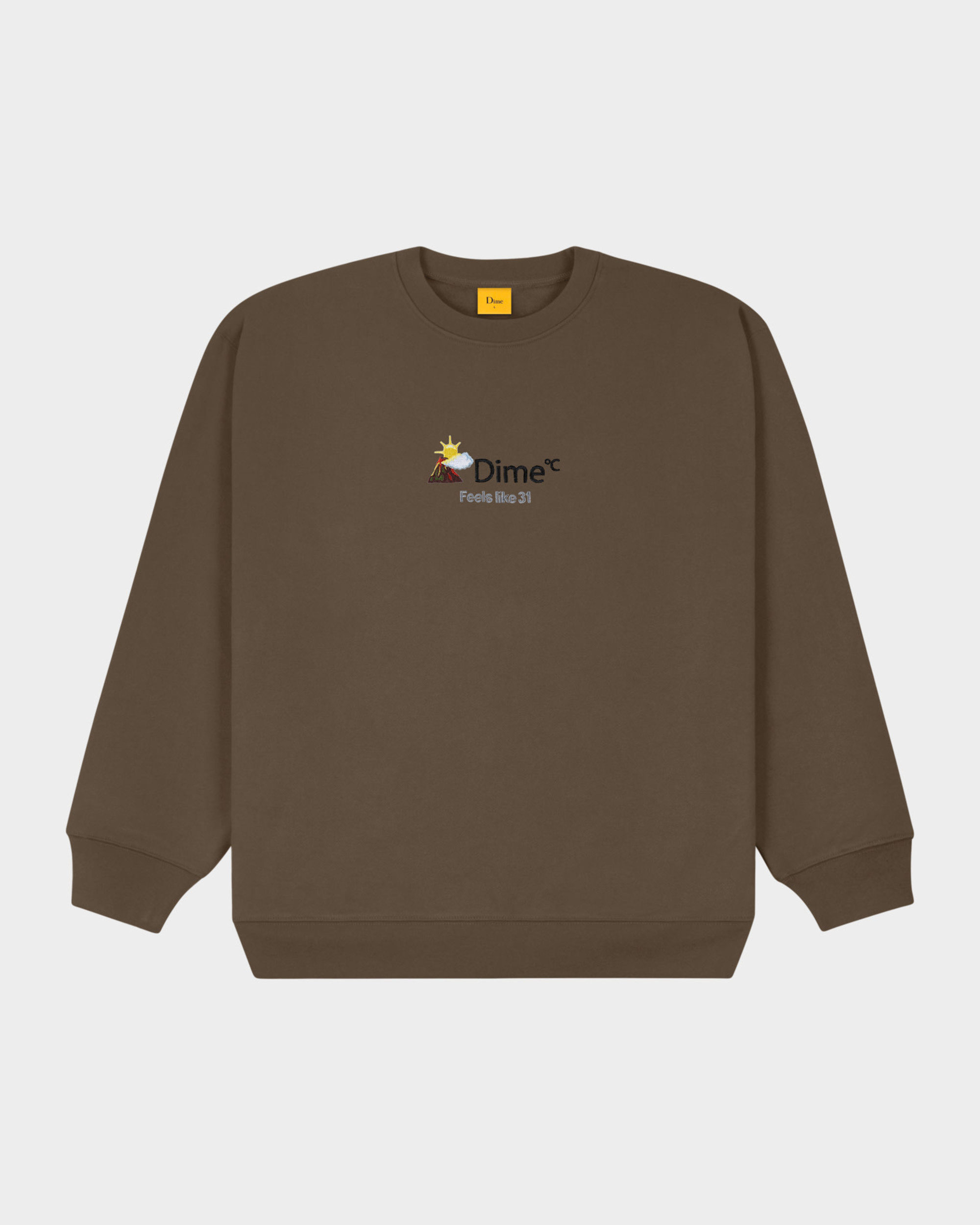 Dime Weather Crewneck Walnut