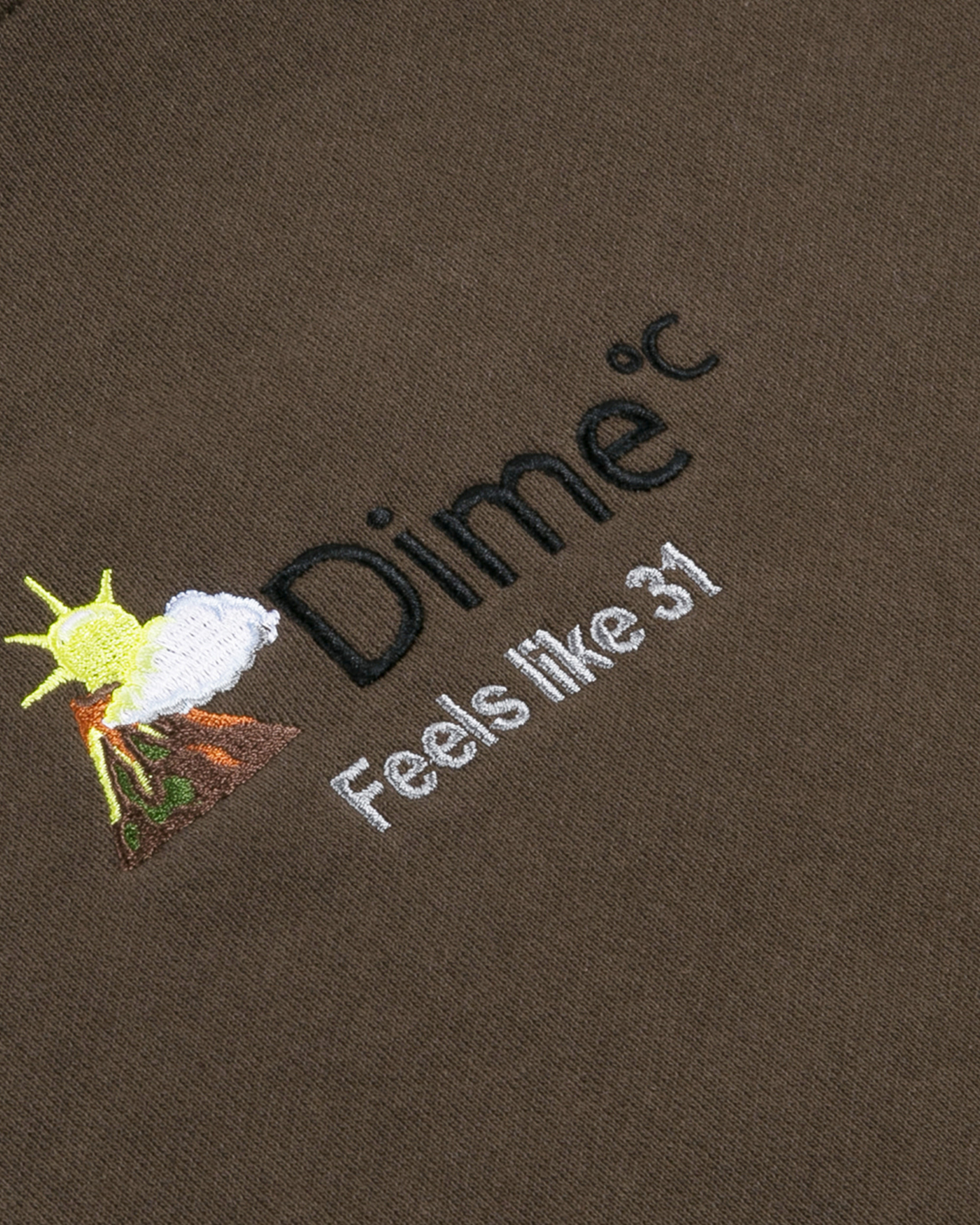 Dime Weather Crewneck Walnut