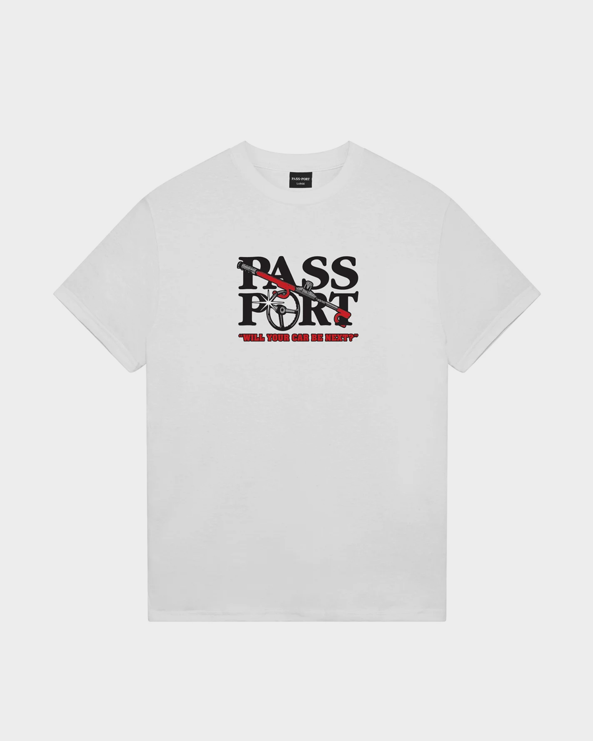 Passport Lock Up Tee White