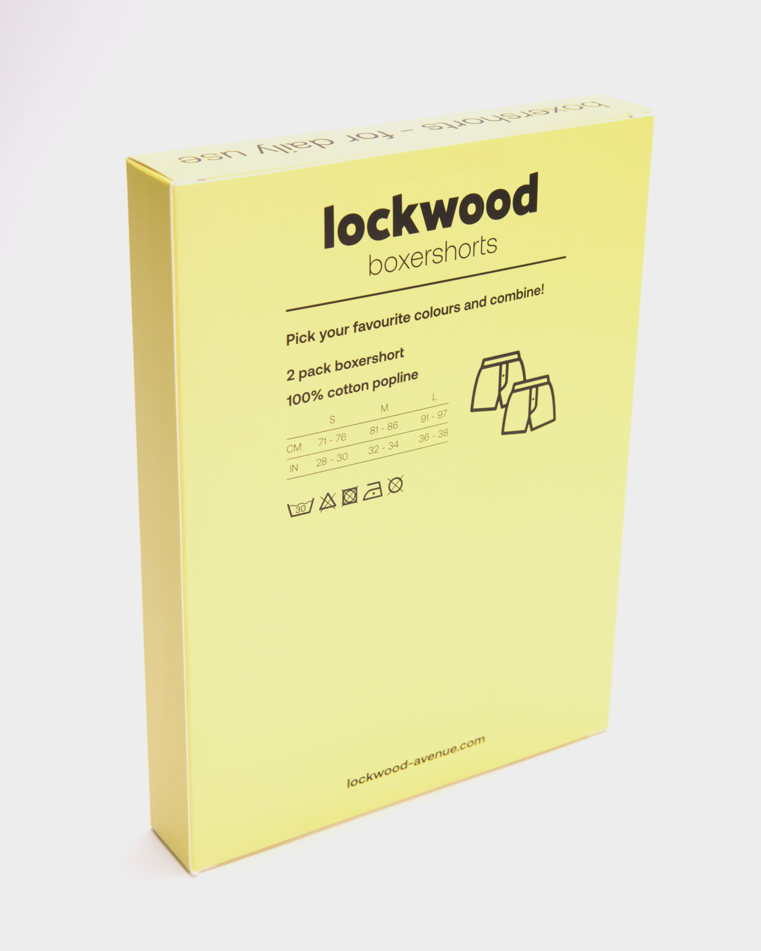 2-Pack Lockwood For Daily Use Boxers White-Blue