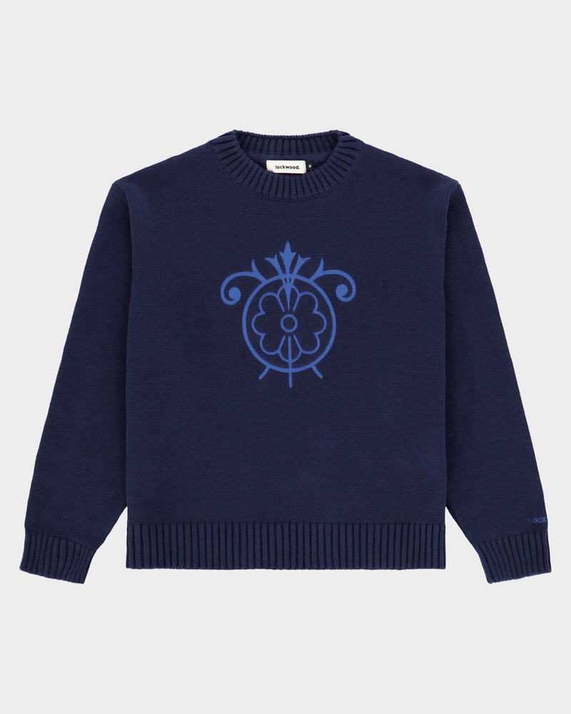 Lockwood Lockwood Knit Gothic Flower Embroidery Navy