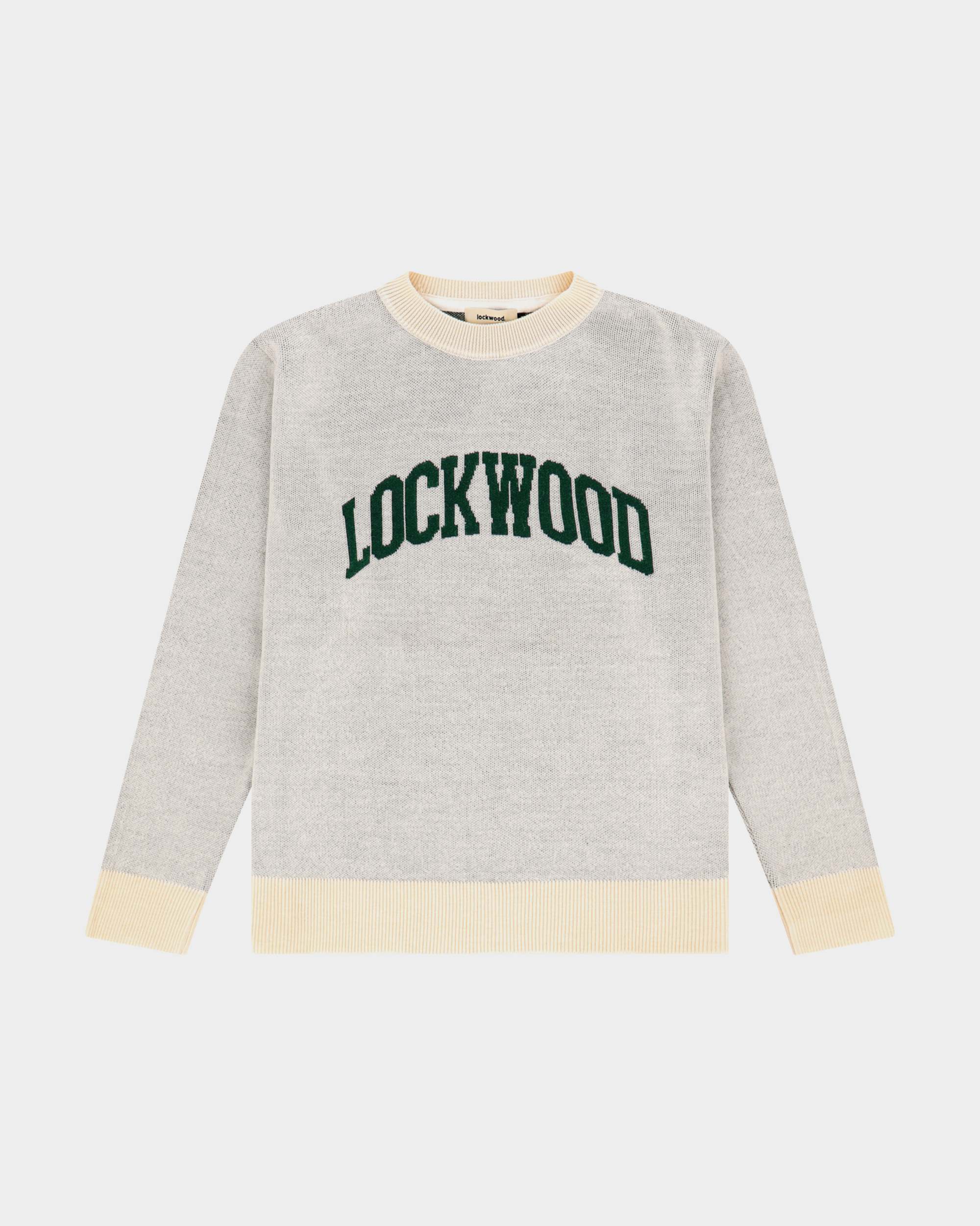 Lockwood Varsity Knit Creme/Green