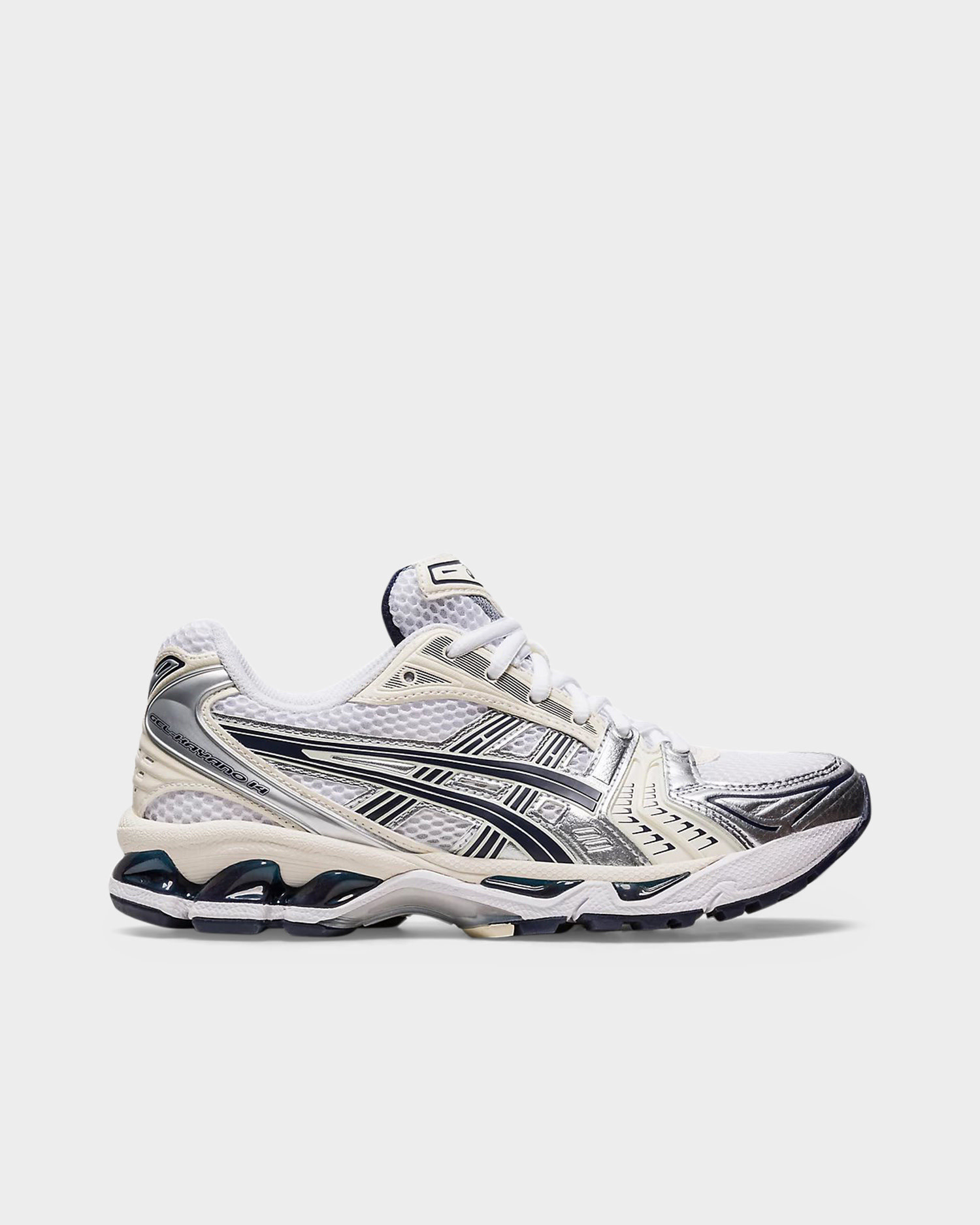 Asics Gel Kayano 14 White/Midnight - Lockwood Skateshop & Avenue Antwerp Asics Gel Kayano 14 White/Midnight - Lockwood Skateshop & Avenue Antwerp