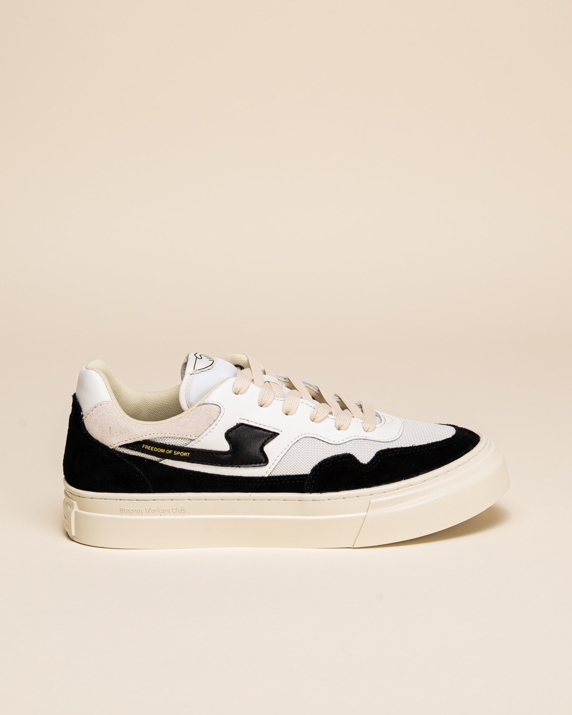 Stepney Workers Club S-Strike Suede Mix - White/ Black