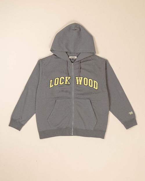 Lockwood Lockwood Varsity Logo Zip - Castor Grey