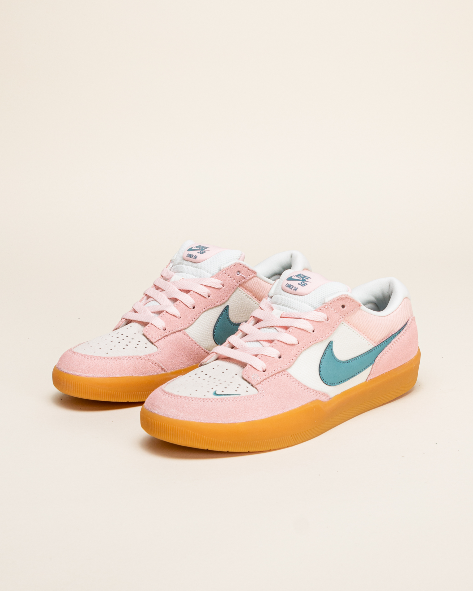 Nike SB Force 58 Teal, Gum & Pink Skate Shoes