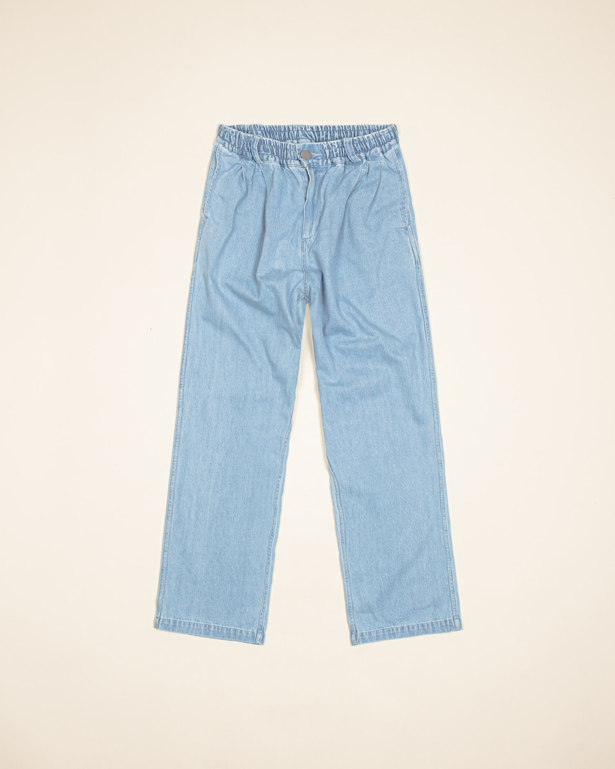 Kappy Two Tuck Wide Recycled Denim - Light Blue