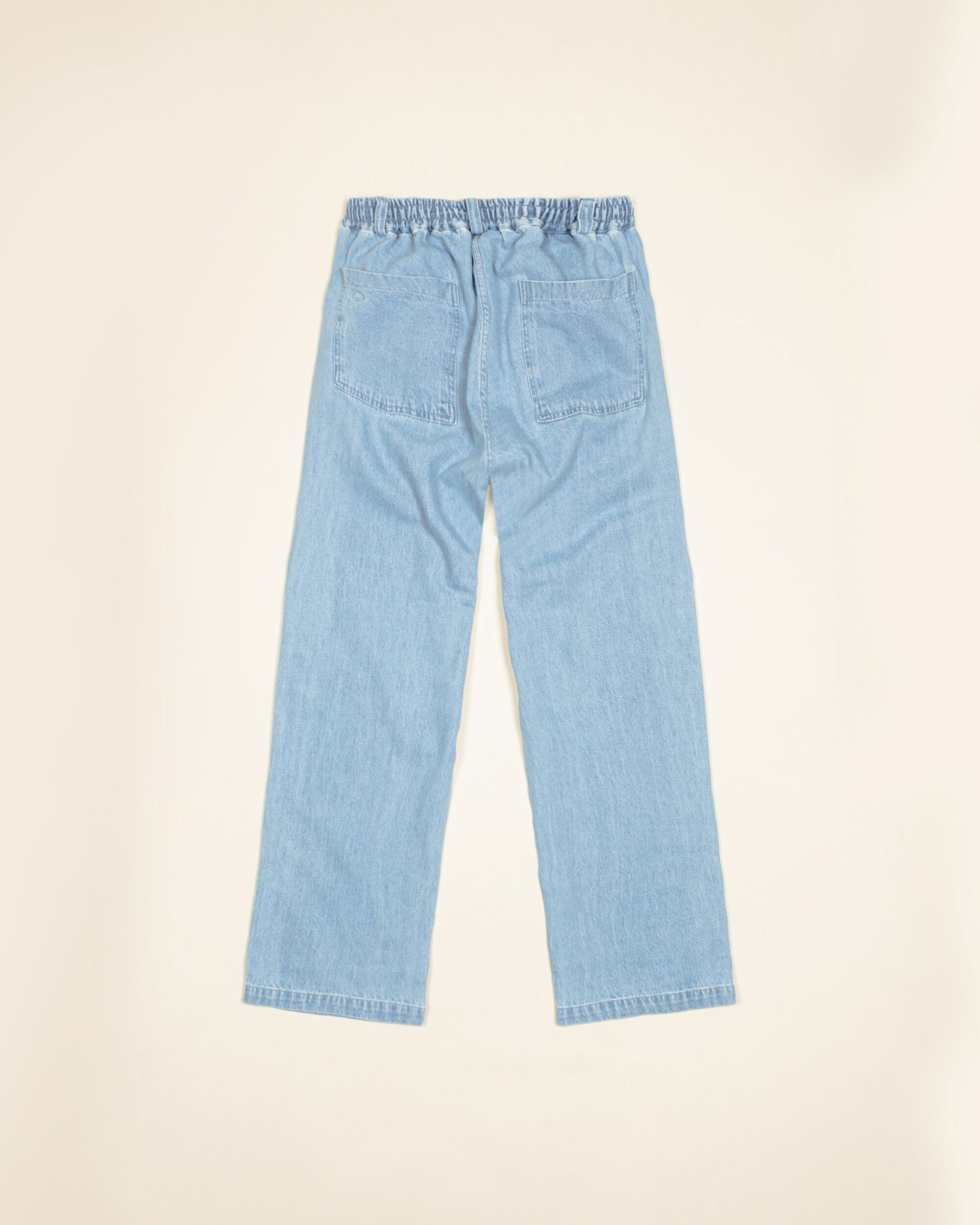 Kappy Two Tuck Wide Recycled Denim - Light Blue