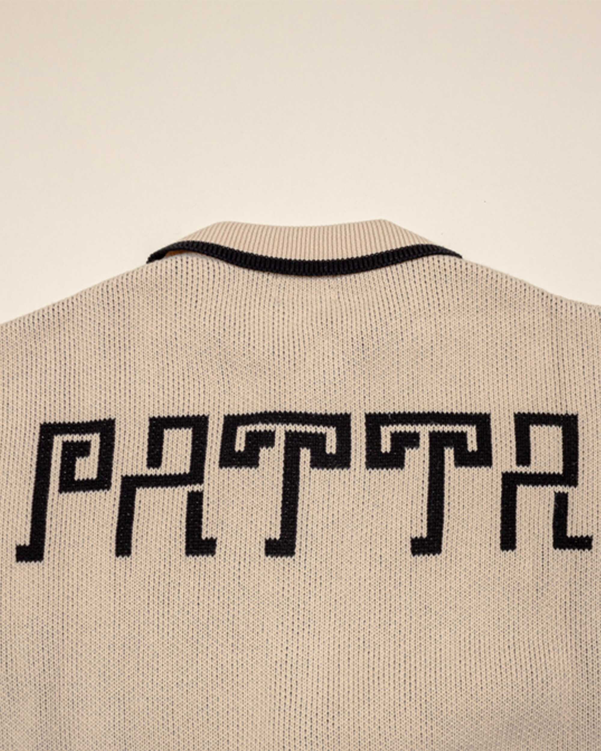 Patta Zapotec Knitted Zip Cardigan - Natural