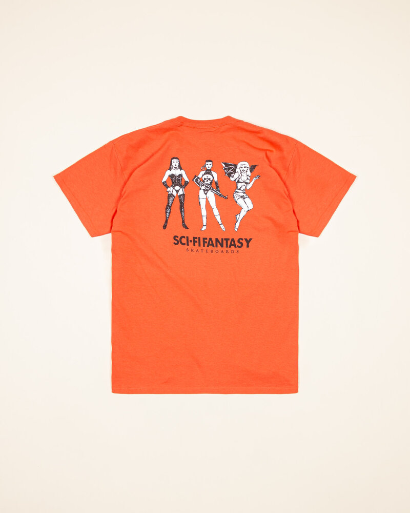 Sci-Fi Fantasy Sci-Fi Fantasy Macho Girls T-Shirt - Orange