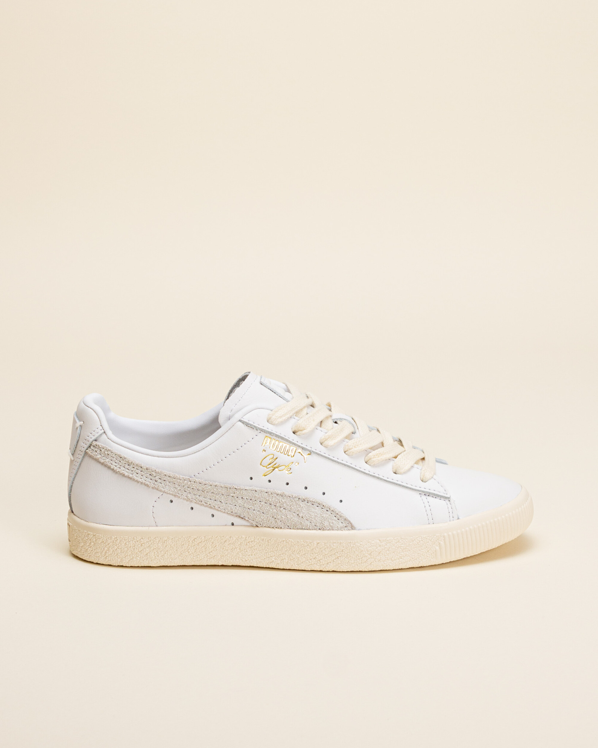 Puma Clyde Base - White/Frosted Ivory